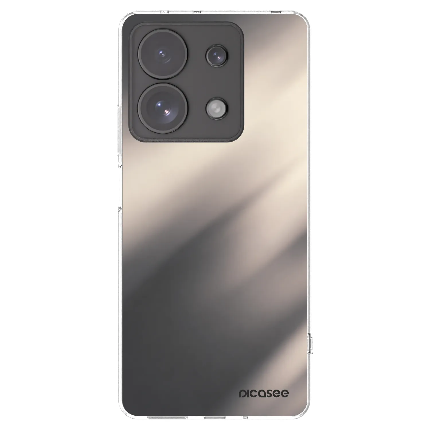 Picasee átlátszó szilikon tok az alábbi mobiltelefonokra Xiaomi Redmi Note 13 Pro 4G - Smoky Beige