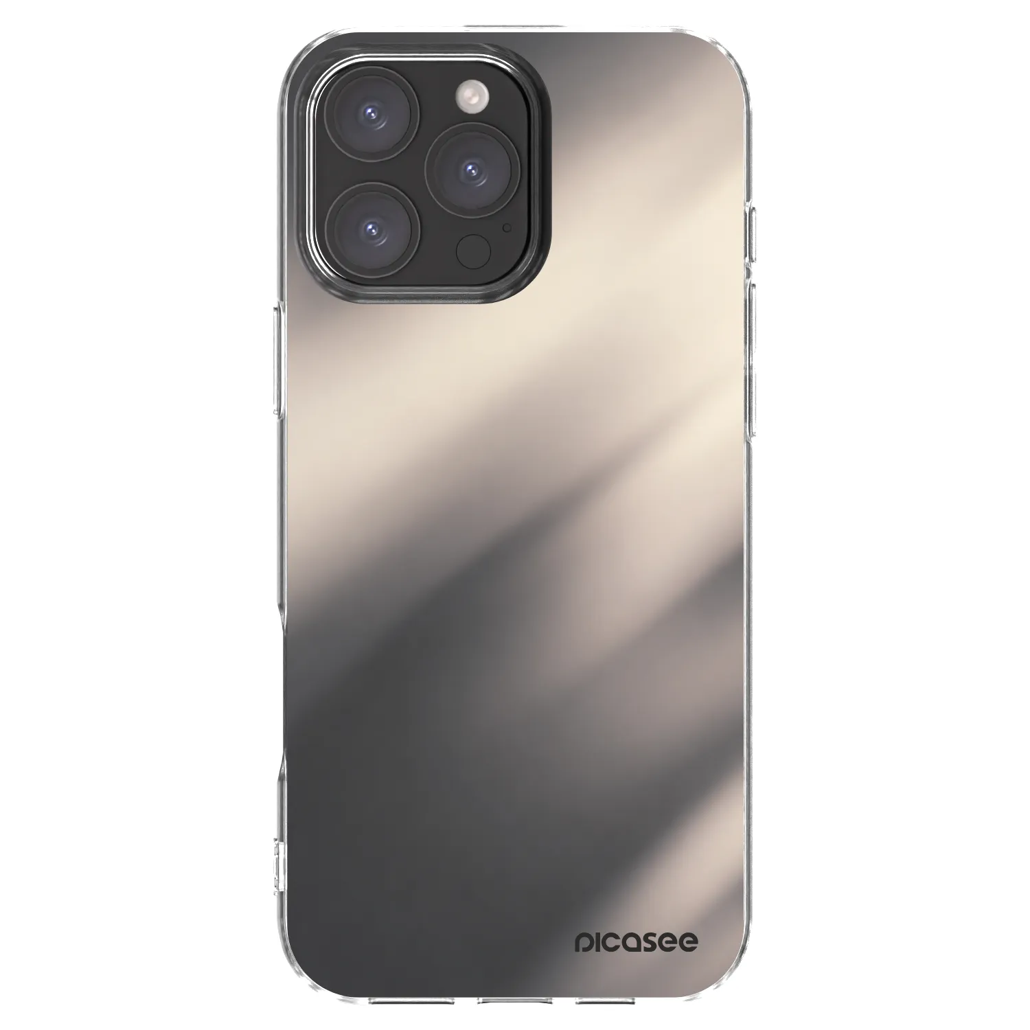 Picasee átlátszó szilikon tok az alábbi mobiltelefonokra Apple iPhone 16 Pro Max - Smoky Beige
