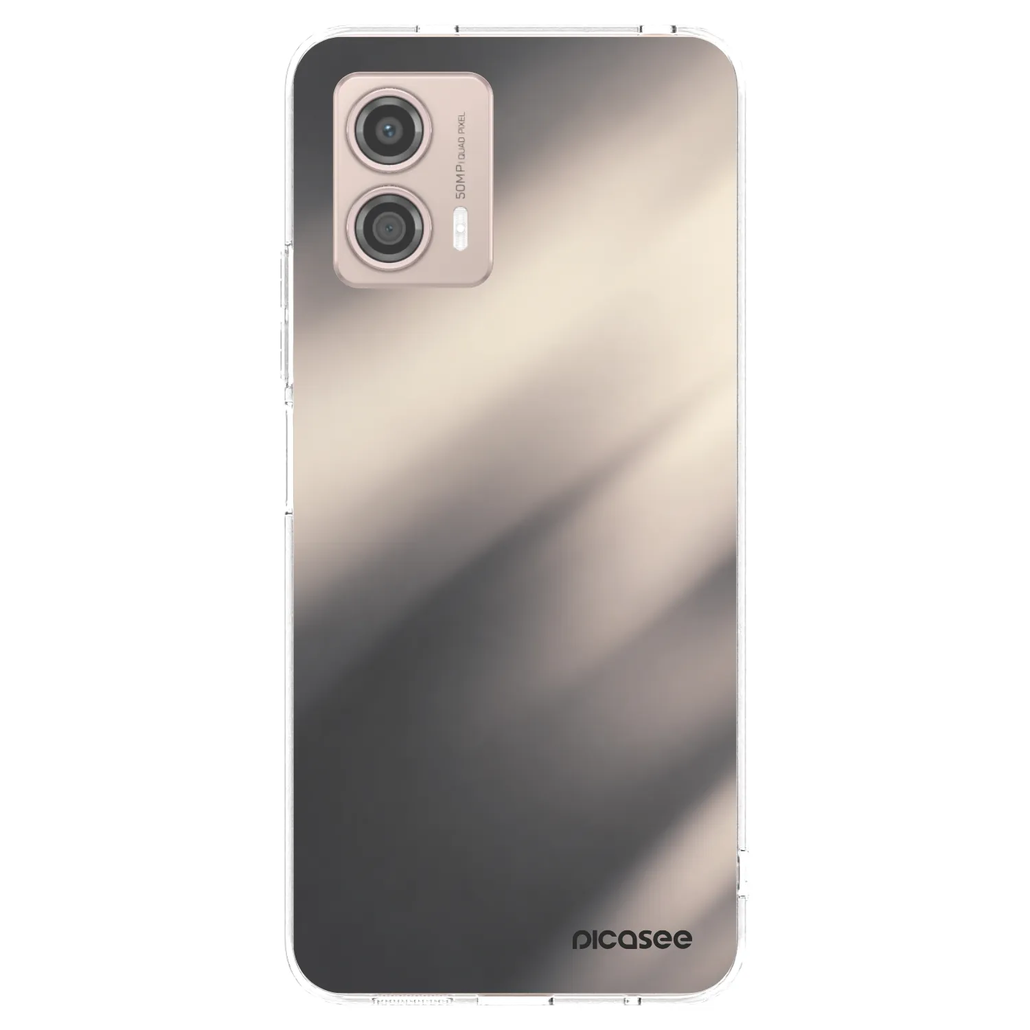Picasee átlátszó szilikon tok az alábbi mobiltelefonokra Motorola Moto G53 5G - Smoky Beige