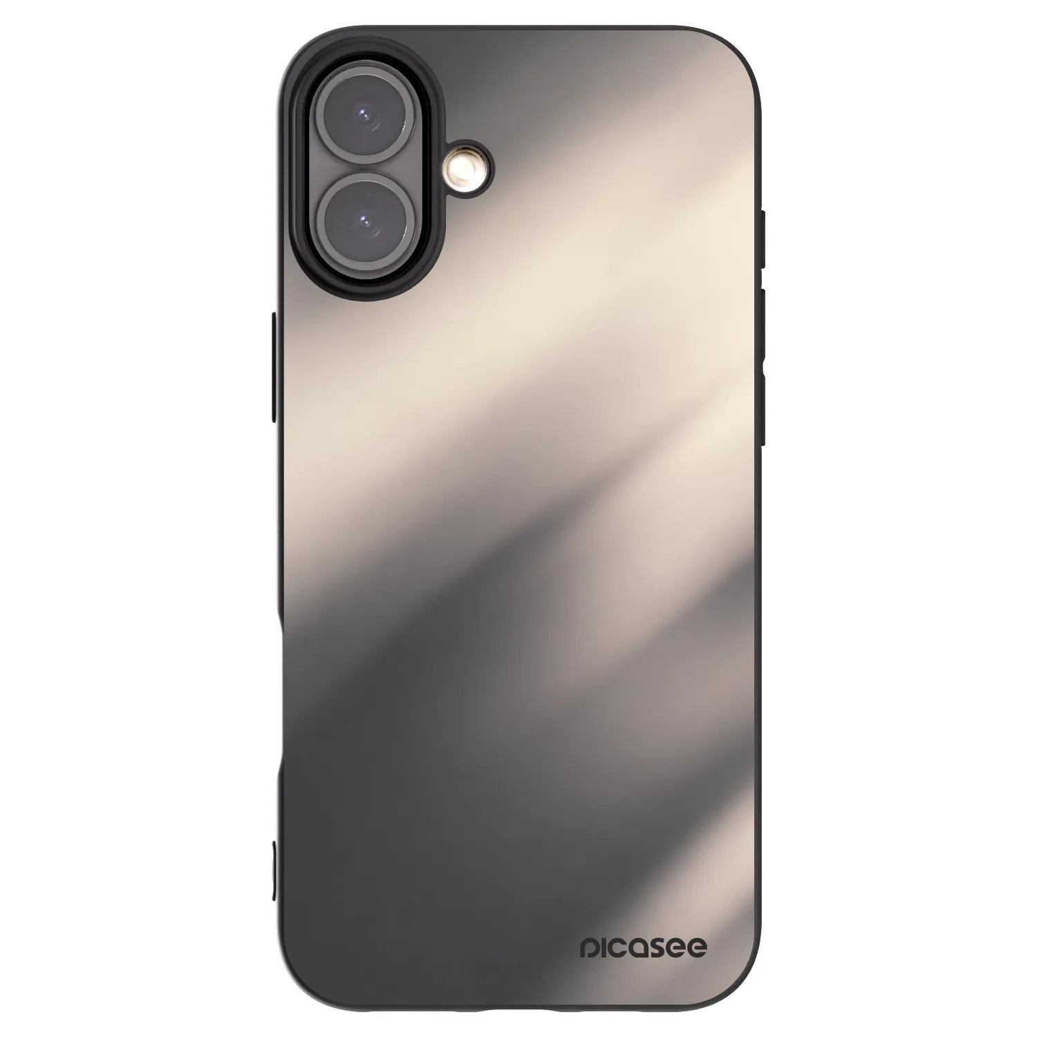 Picasee fekete szilikon tok az alábbi mobiltelefonokra Apple iPhone 16 Plus - Smoky Beige