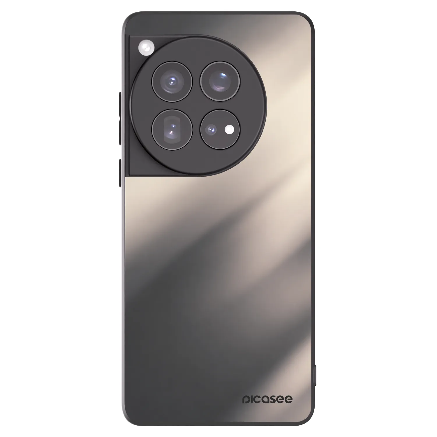 Picasee fekete szilikon tok az alábbi mobiltelefonokra OnePlus 12 5G - Smoky Beige
