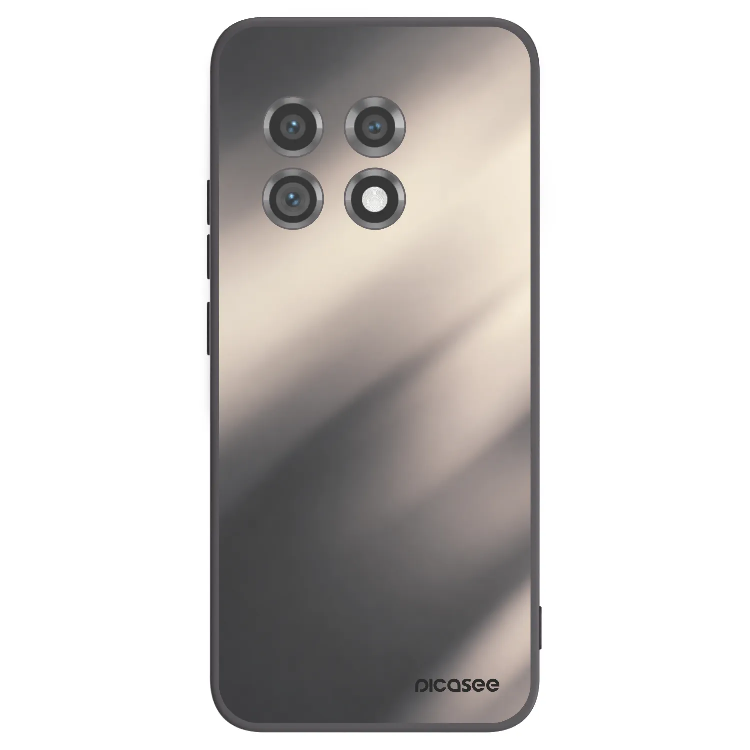 Picasee fekete szilikon tok az alábbi mobiltelefonokra OnePlus 11 5G - Smoky Beige