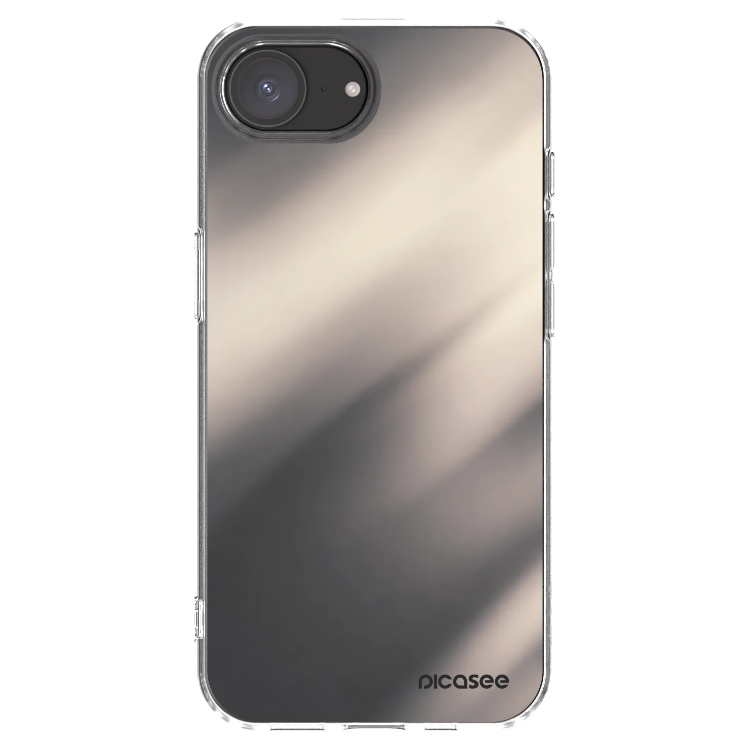 Picasee átlátszó szilikon tok az alábbi mobiltelefonokra Apple iPhone 16e - Smoky Beige