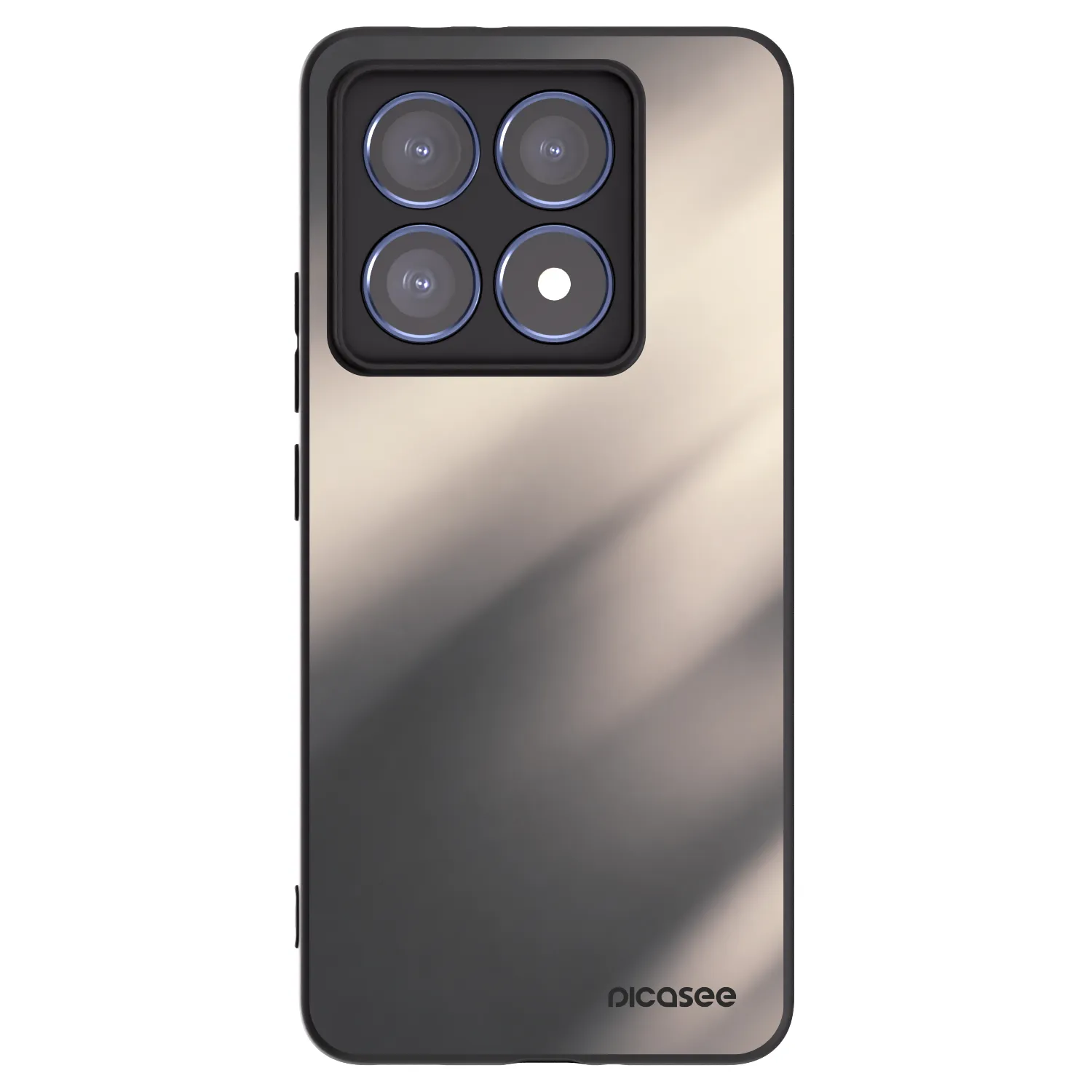 Picasee fekete szilikon tok az alábbi mobiltelefonokra Xiaomi 14T Pro - Smoky Beige