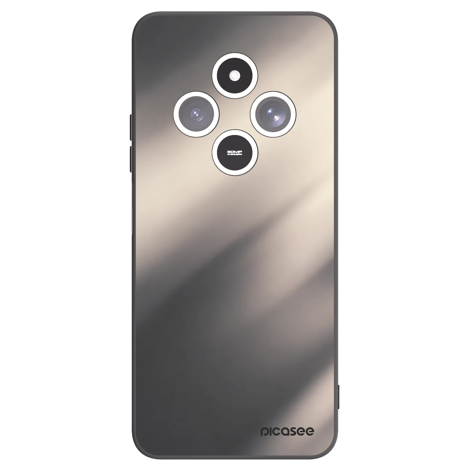 Picasee fekete szilikon tok az alábbi mobiltelefonokra Xiaomi Redmi 14C - Smoky Beige