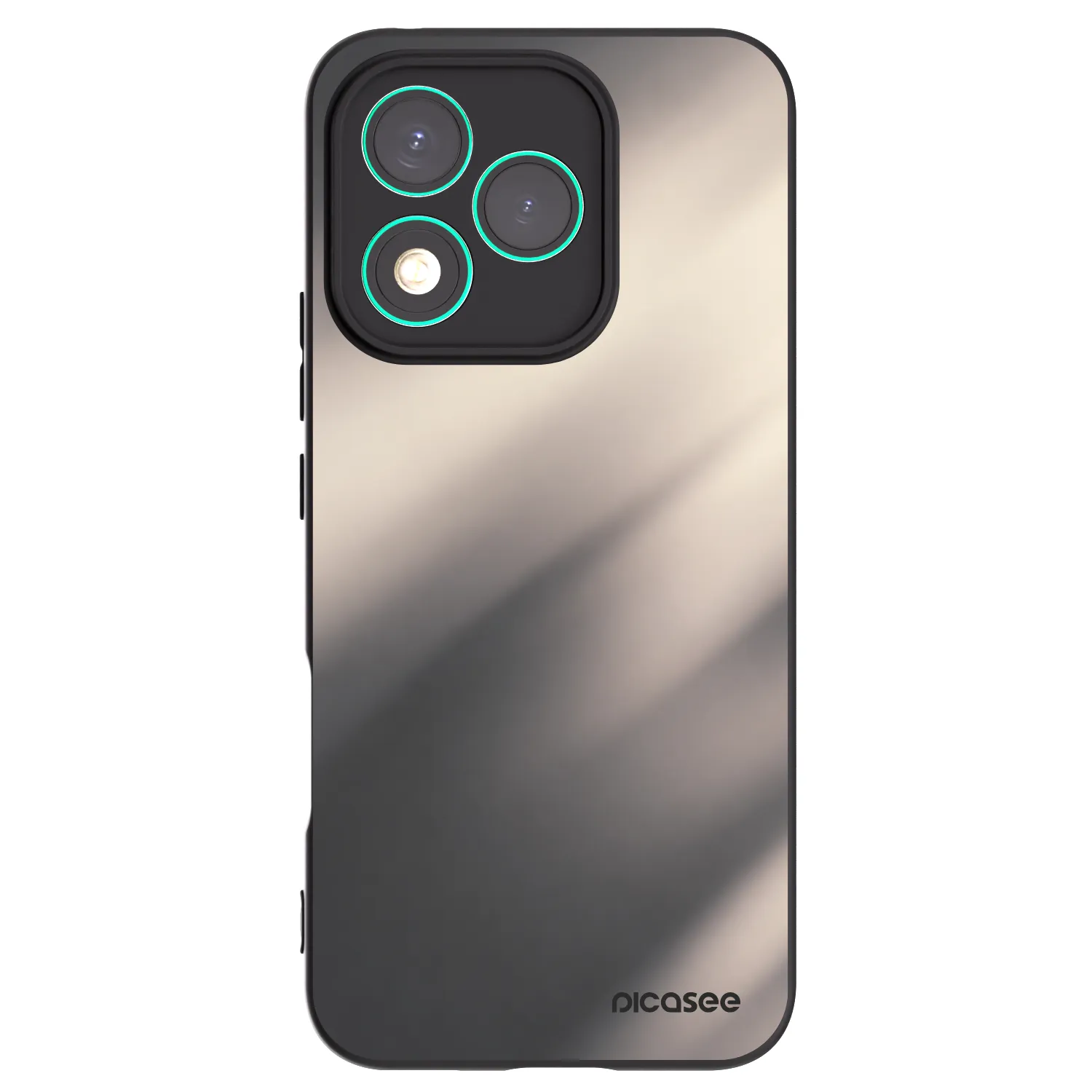 Picasee fekete szilikon tok az alábbi mobiltelefonokra Honor 400 Lite 5G - Smoky Beige