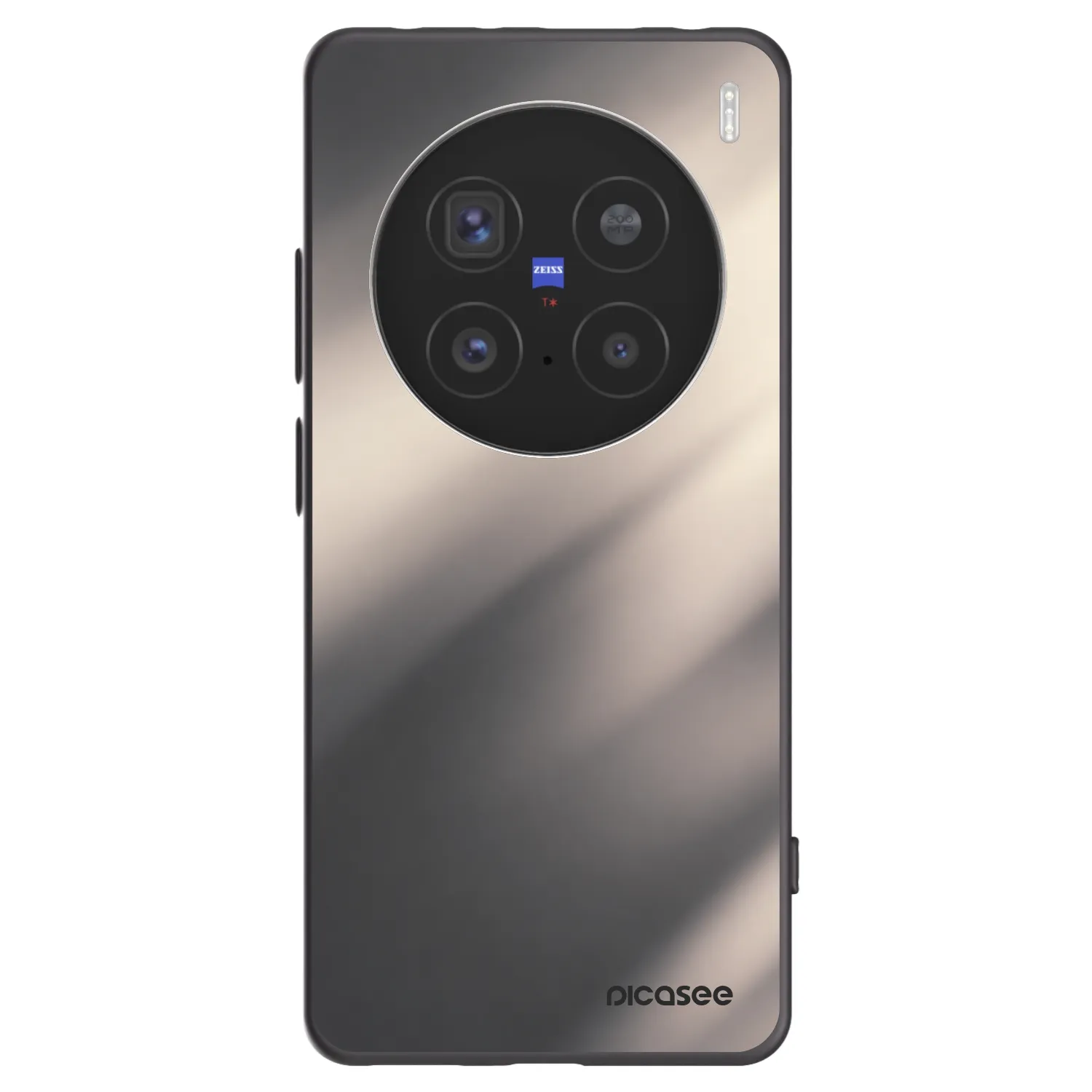 Picasee fekete szilikon tok az alábbi mobiltelefonokra Vivo X200 Pro - Smoky Beige