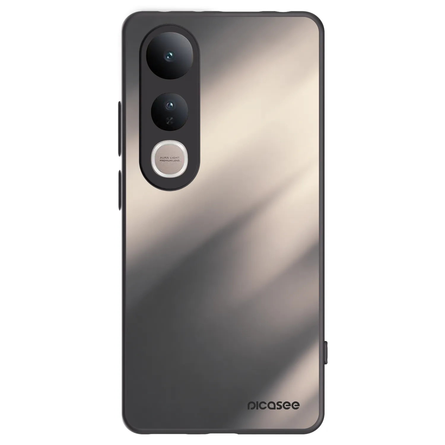 Picasee fekete szilikon tok az alábbi mobiltelefonokra Vivo V50 Lite 5G - Smoky Beige