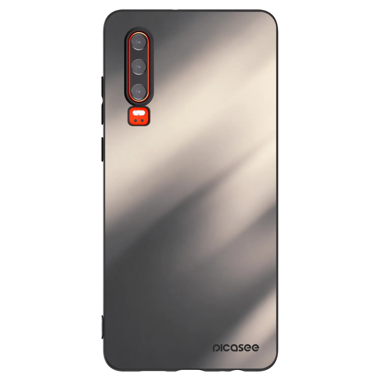 Picasee fekete szilikon tok az alábbi mobiltelefonokra Huawei P30 - Smoky Beige