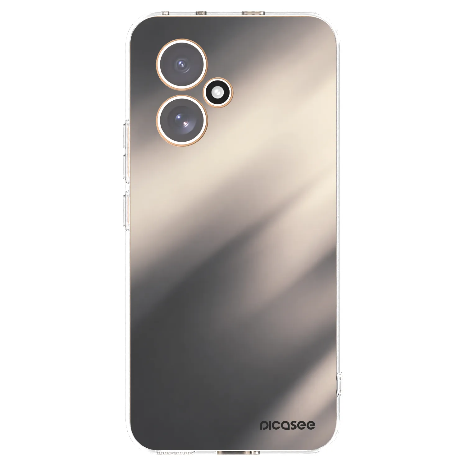 Picasee átlátszó szilikon tok az alábbi mobiltelefonokra Honor 400 5G - Smoky Beige