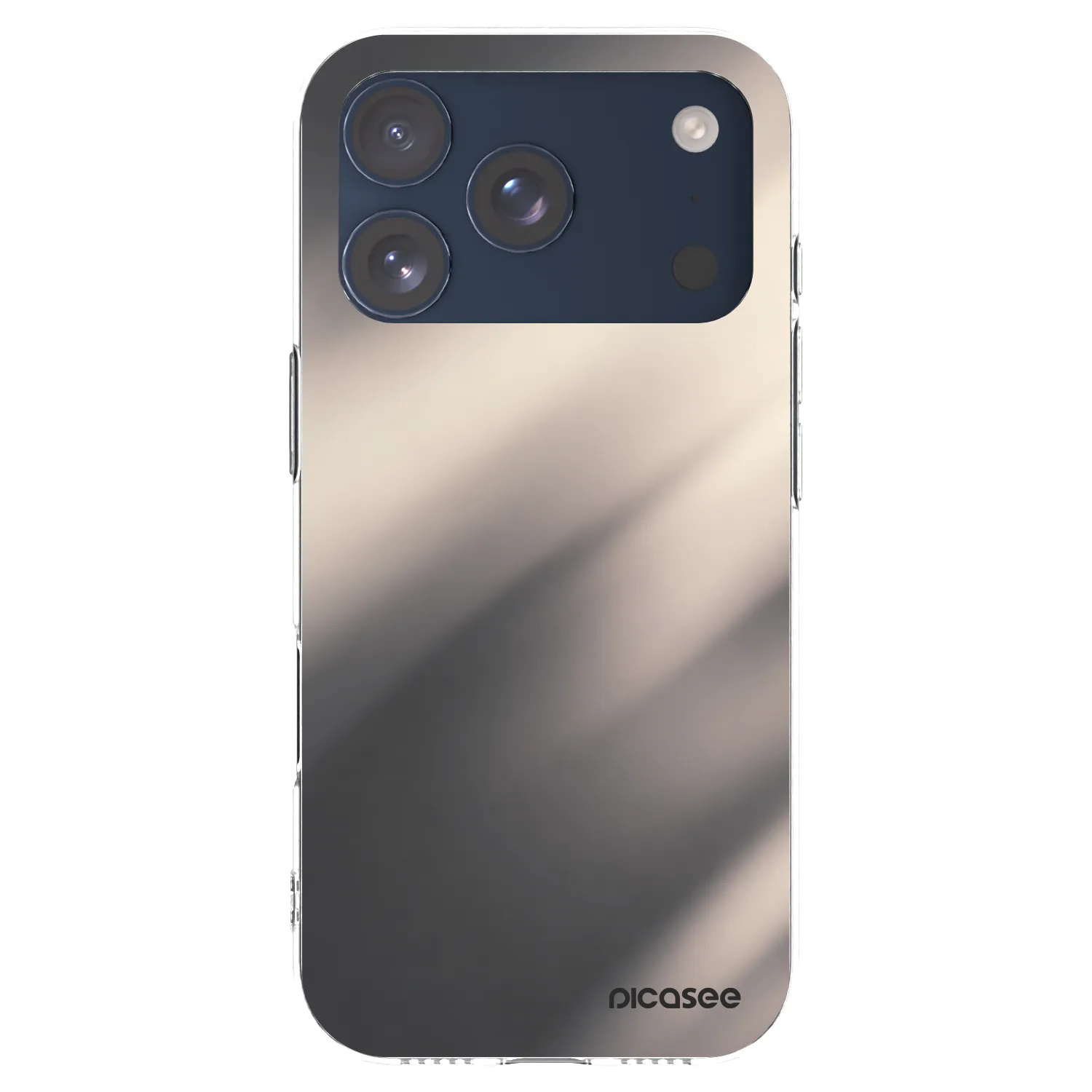 Picasee átlátszó szilikon tok az alábbi mobiltelefonokra Apple iPhone 17 Pro - Smoky Beige