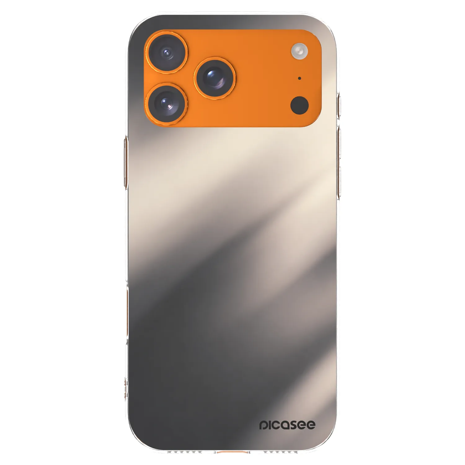 Picasee átlátszó szilikon tok az alábbi mobiltelefonokra Apple iPhone 17 Pro Max - Smoky Beige