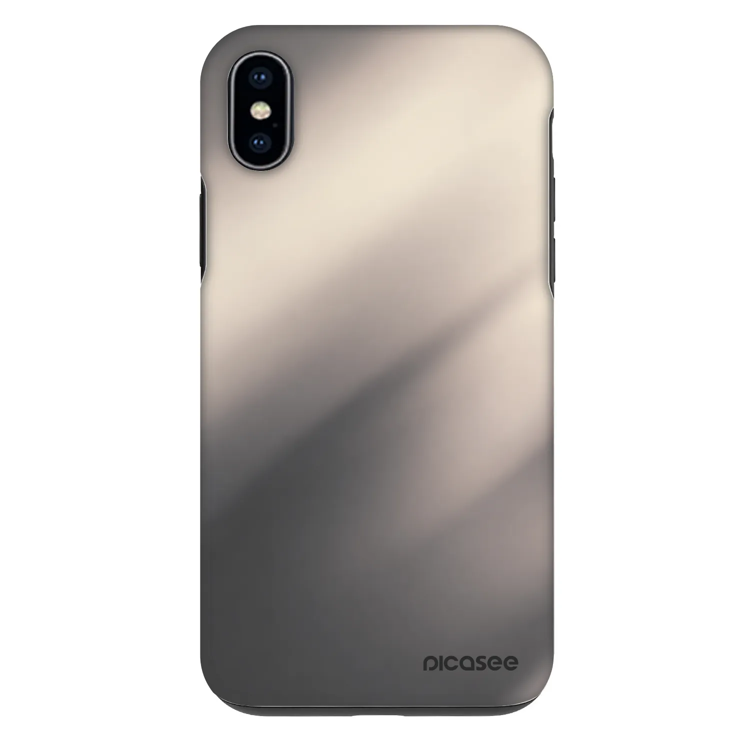 Picasee Fashion Case Apple iPhone XS Max - Smoky Beige
