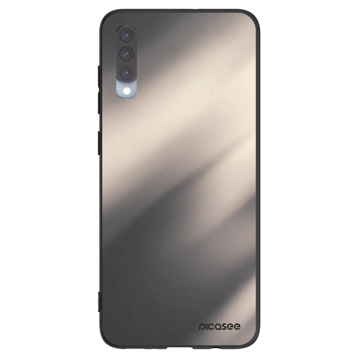 Picasee fekete szilikon tok az alábbi mobiltelefonokra Samsung Galaxy A70 A705F - Smoky Beige