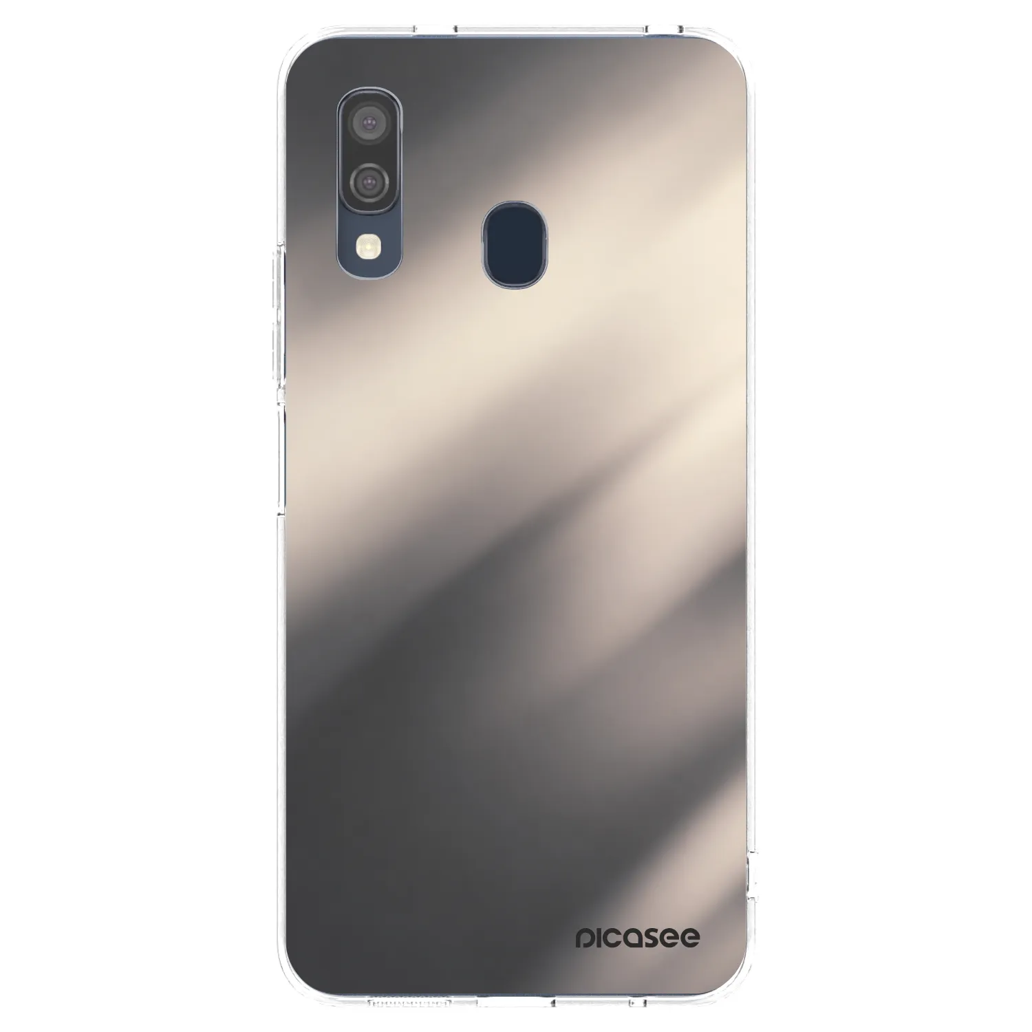 Picasee átlátszó szilikon tok az alábbi mobiltelefonokra Samsung Galaxy A40 A405F - Smoky Beige