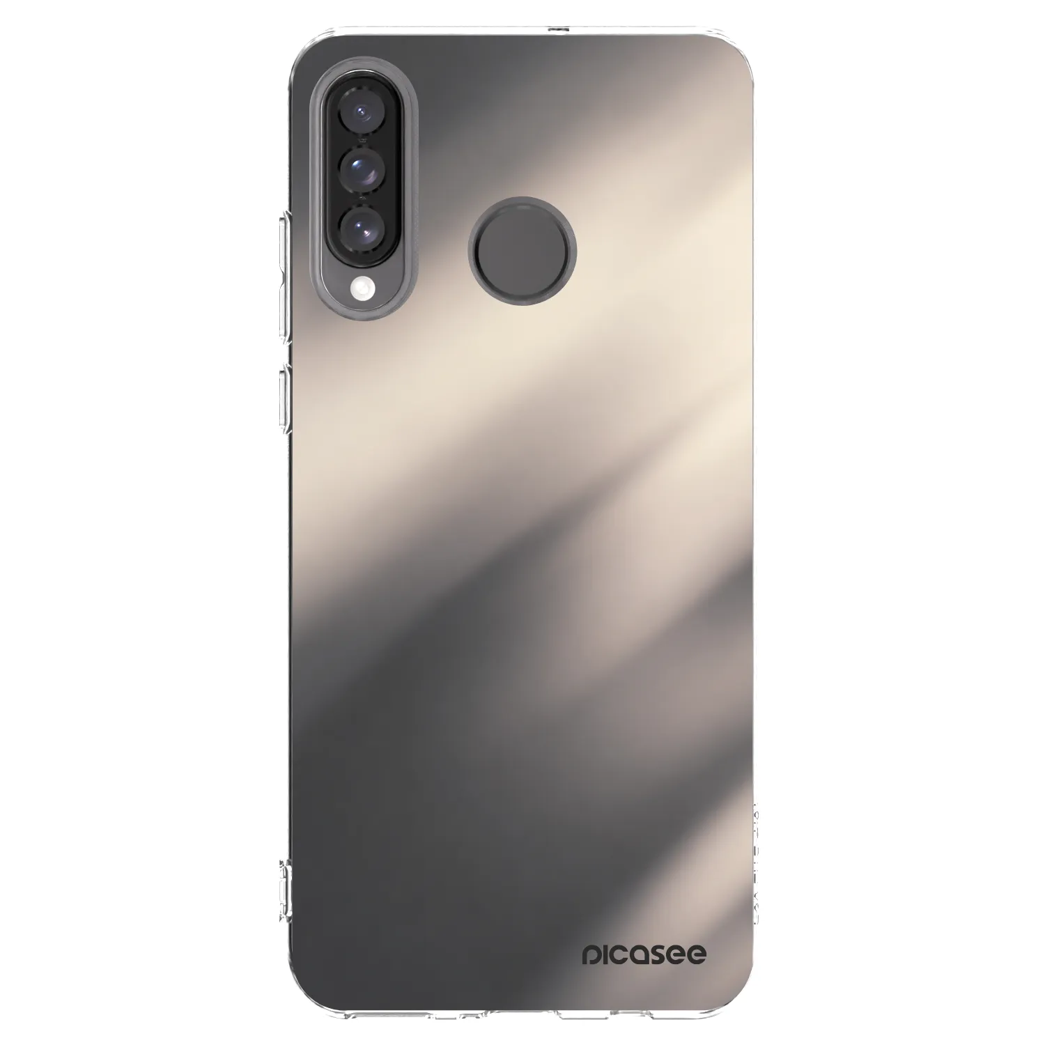 Picasee átlátszó szilikon tok az alábbi mobiltelefonokra Huawei P30 Lite - Smoky Beige