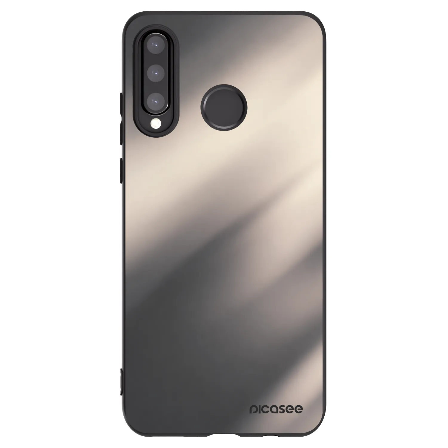 Picasee fekete szilikon tok az alábbi mobiltelefonokra Huawei P30 Lite - Smoky Beige