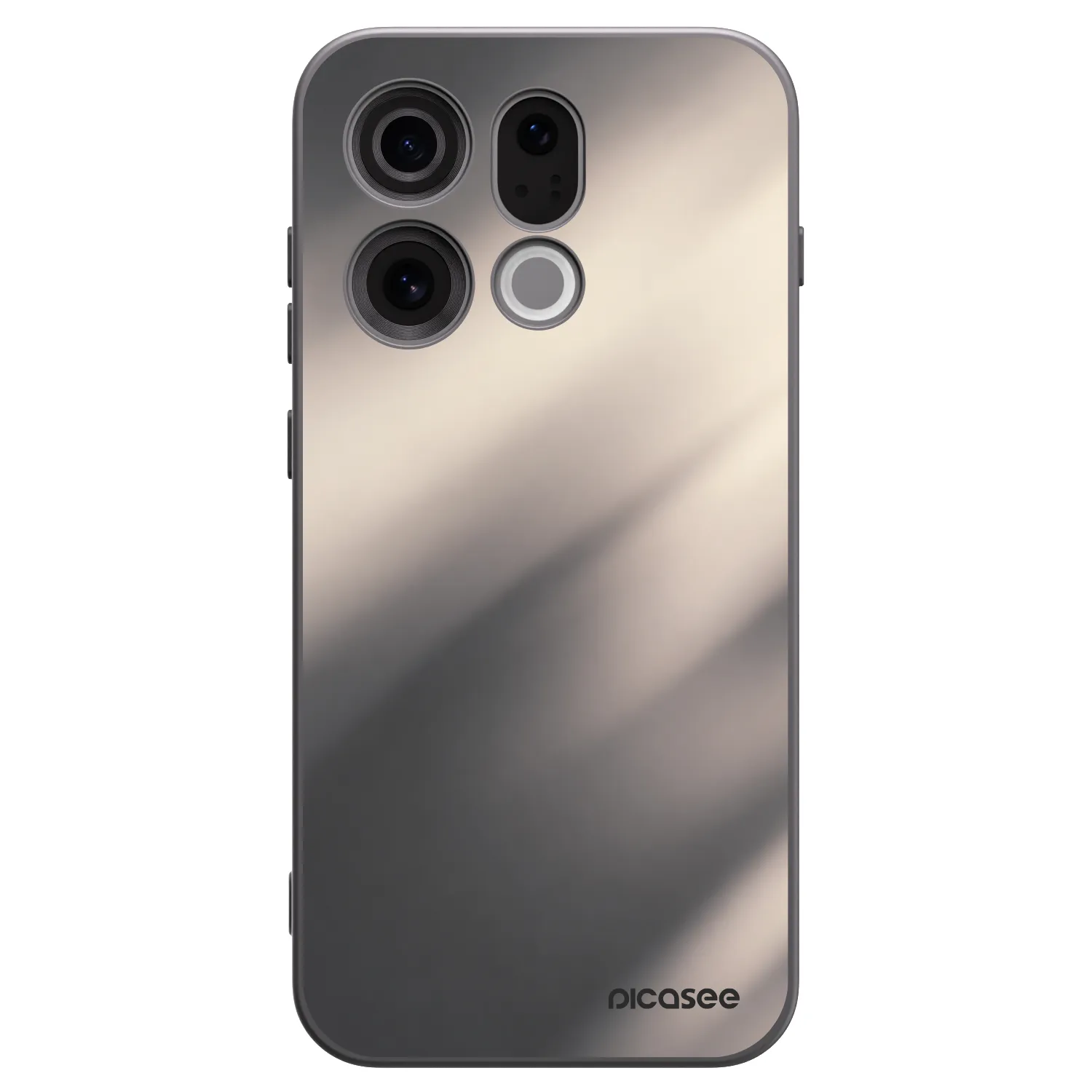 Picasee fekete szilikon tok az alábbi mobiltelefonokra OPPO Find X9 - Smoky Beige