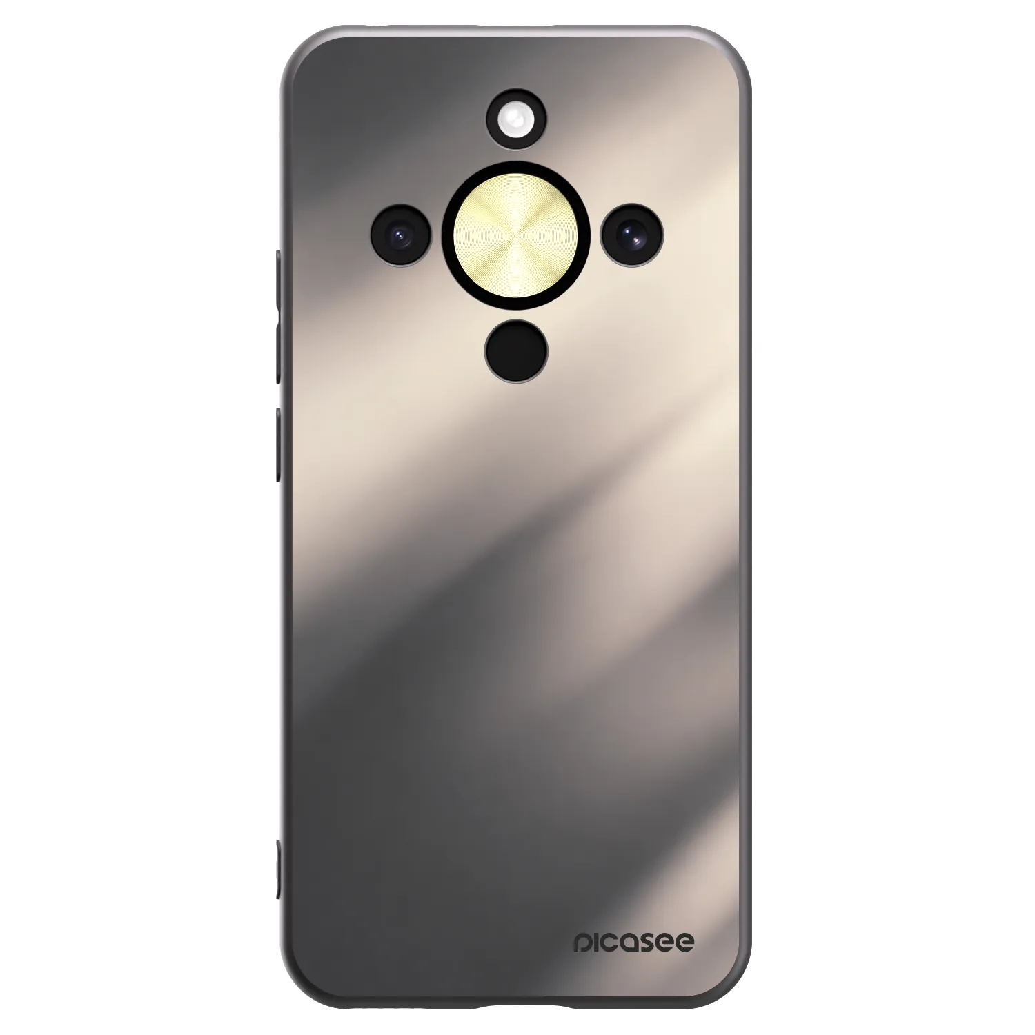 Picasee fekete szilikon tok az alábbi mobiltelefonokra Honor Magic8 Lite 5G - Smoky Beige