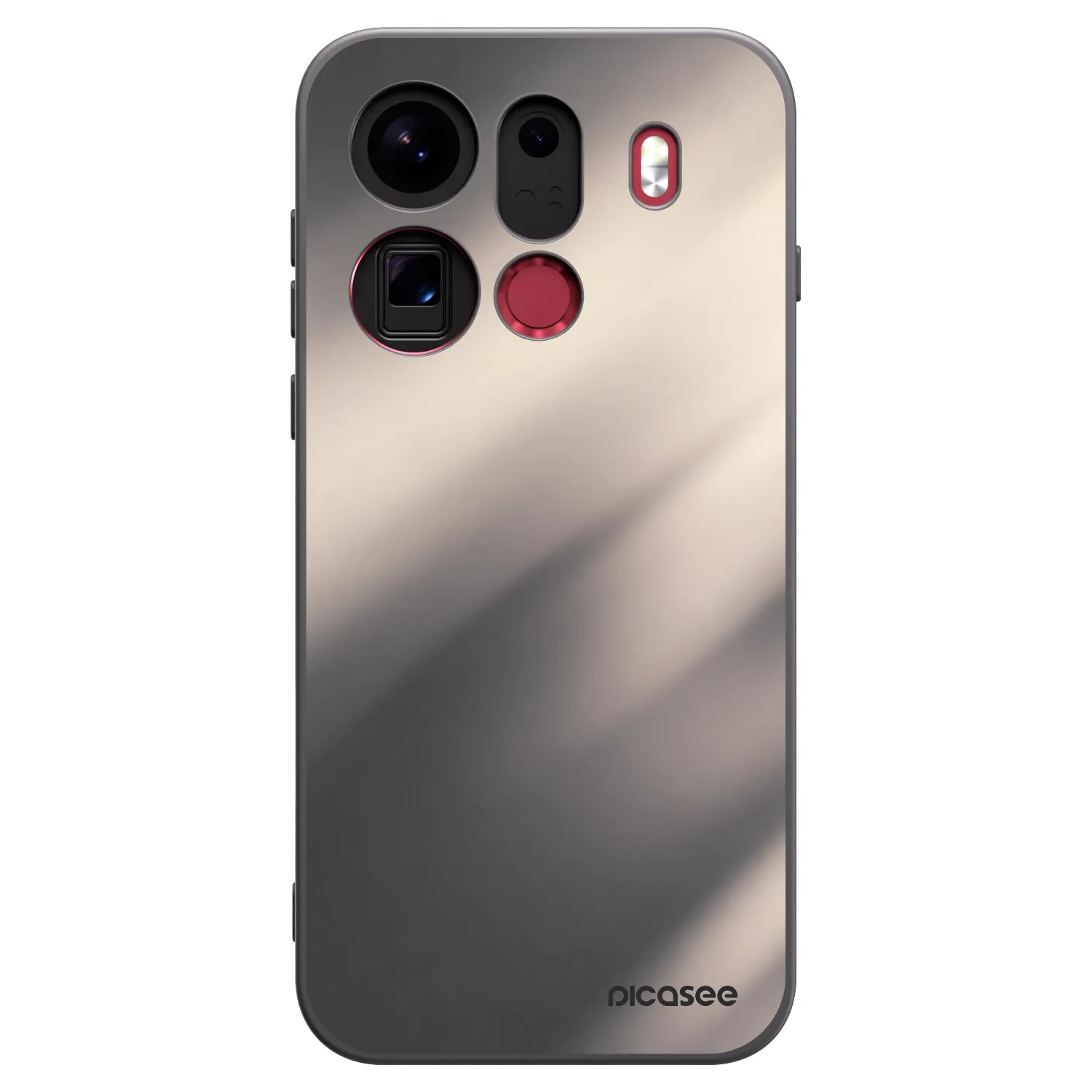 Picasee fekete szilikon tok az alábbi mobiltelefonokra OPPO Find X9 Pro - Smoky Beige