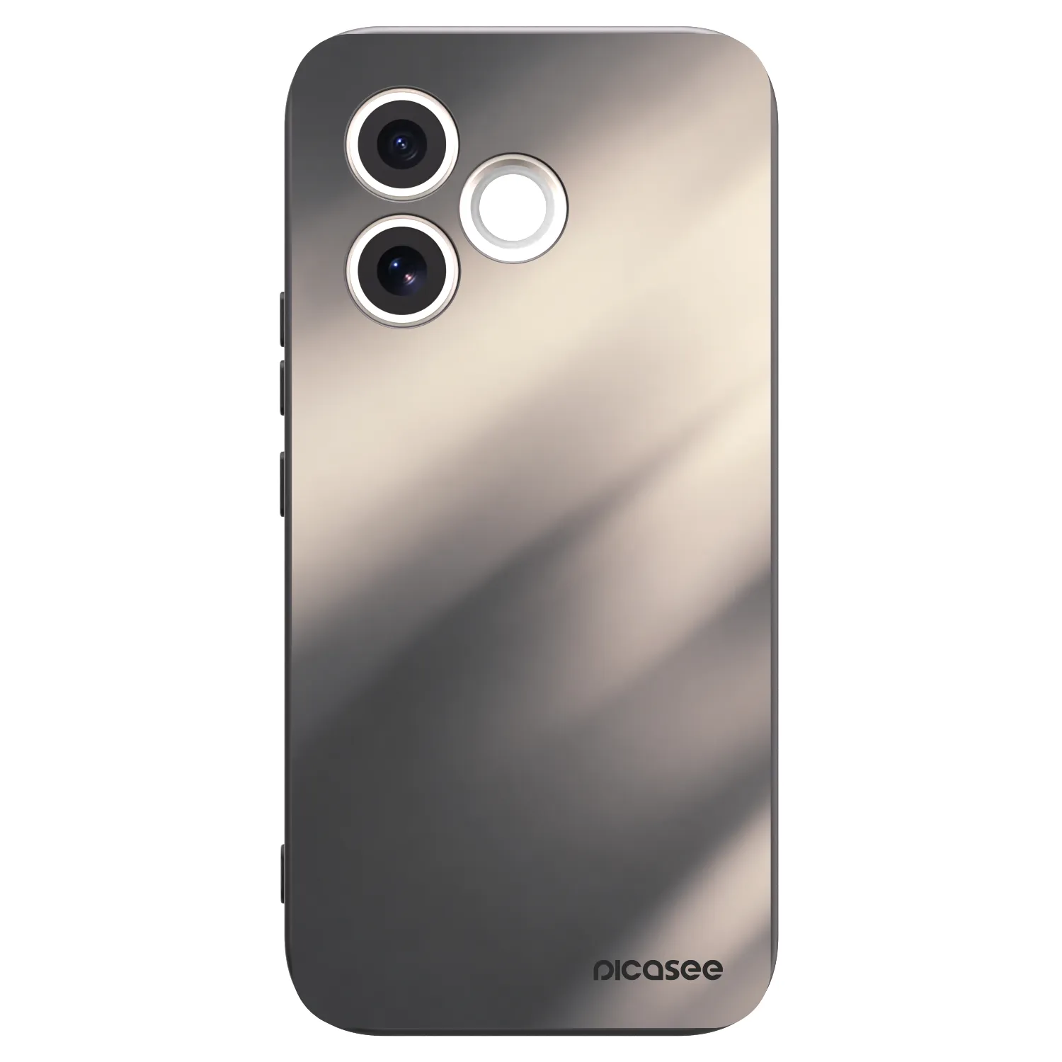 Picasee fekete szilikon tok az alábbi mobiltelefonokra Honor 600 Lite - Smoky Beige