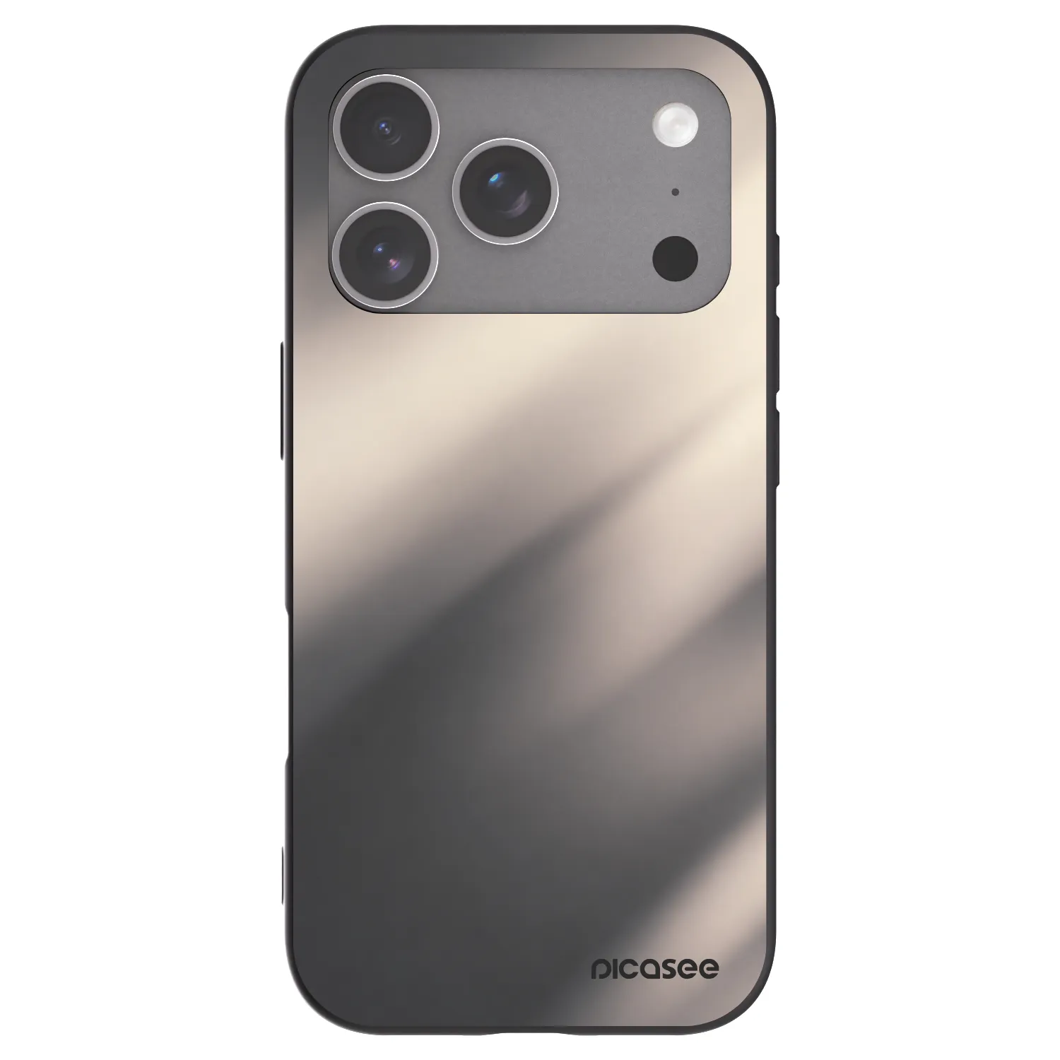 Picasee fekete szilikon tok az alábbi mobiltelefonokra Apple iPhone 18 Pro - Smoky Beige