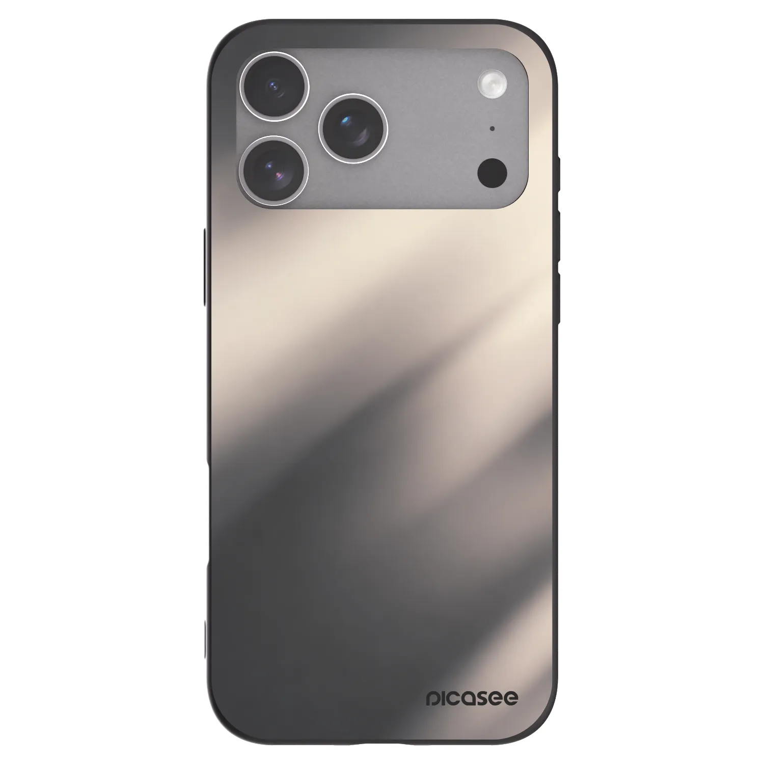 Picasee fekete szilikon tok az alábbi mobiltelefonokra Apple iPhone 18 Pro Max - Smoky Beige