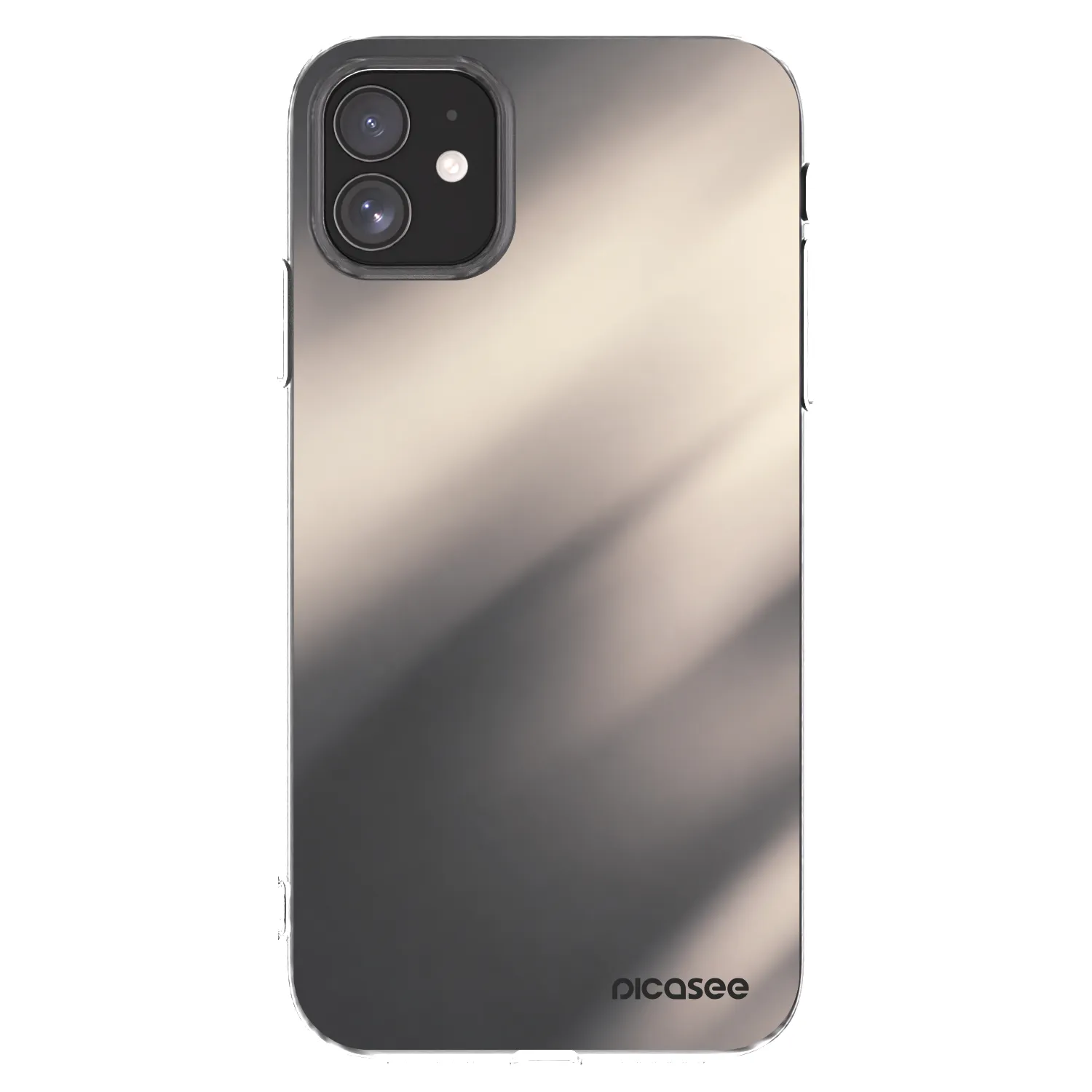 Picasee átlátszó szilikon tok az alábbi mobiltelefonokra Apple iPhone 11 - Smoky Beige
