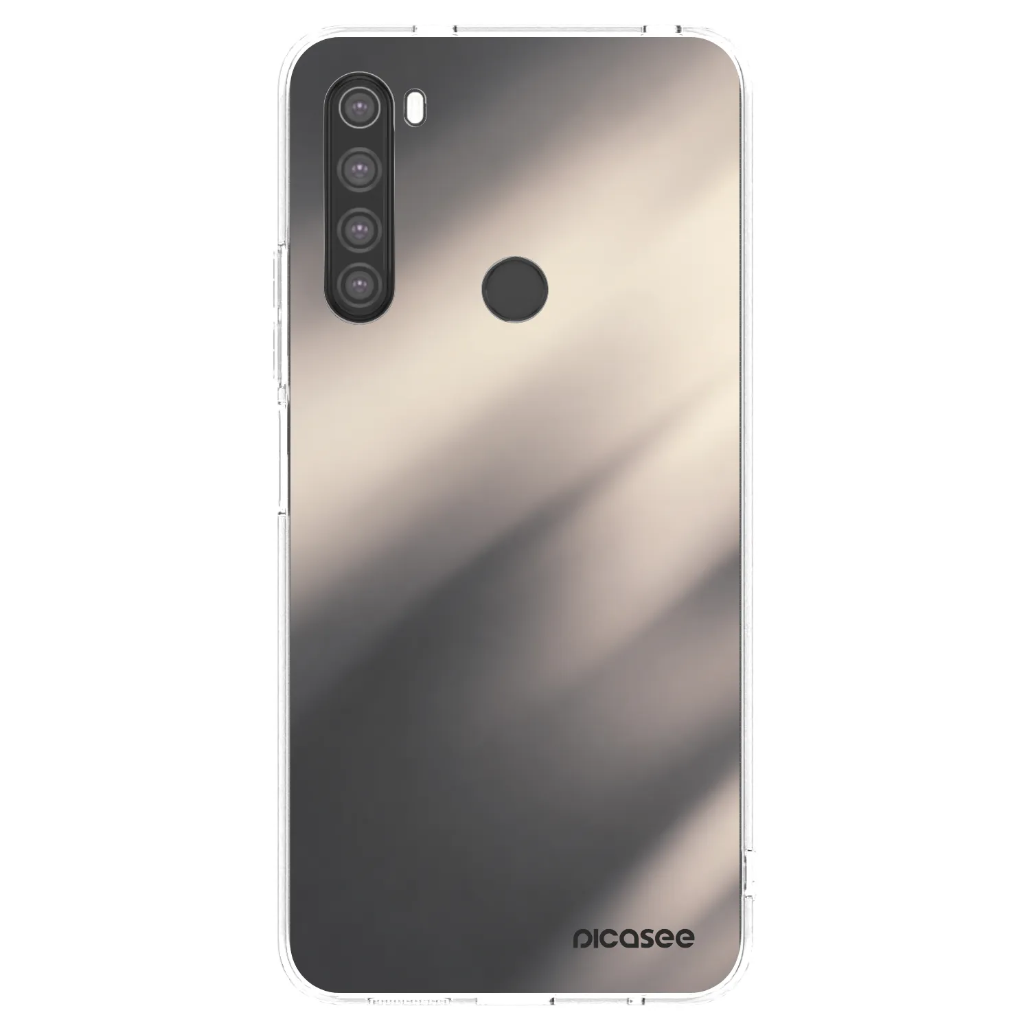 Picasee átlátszó szilikon tok az alábbi mobiltelefonokra Xiaomi Redmi Note 8 - Smoky Beige