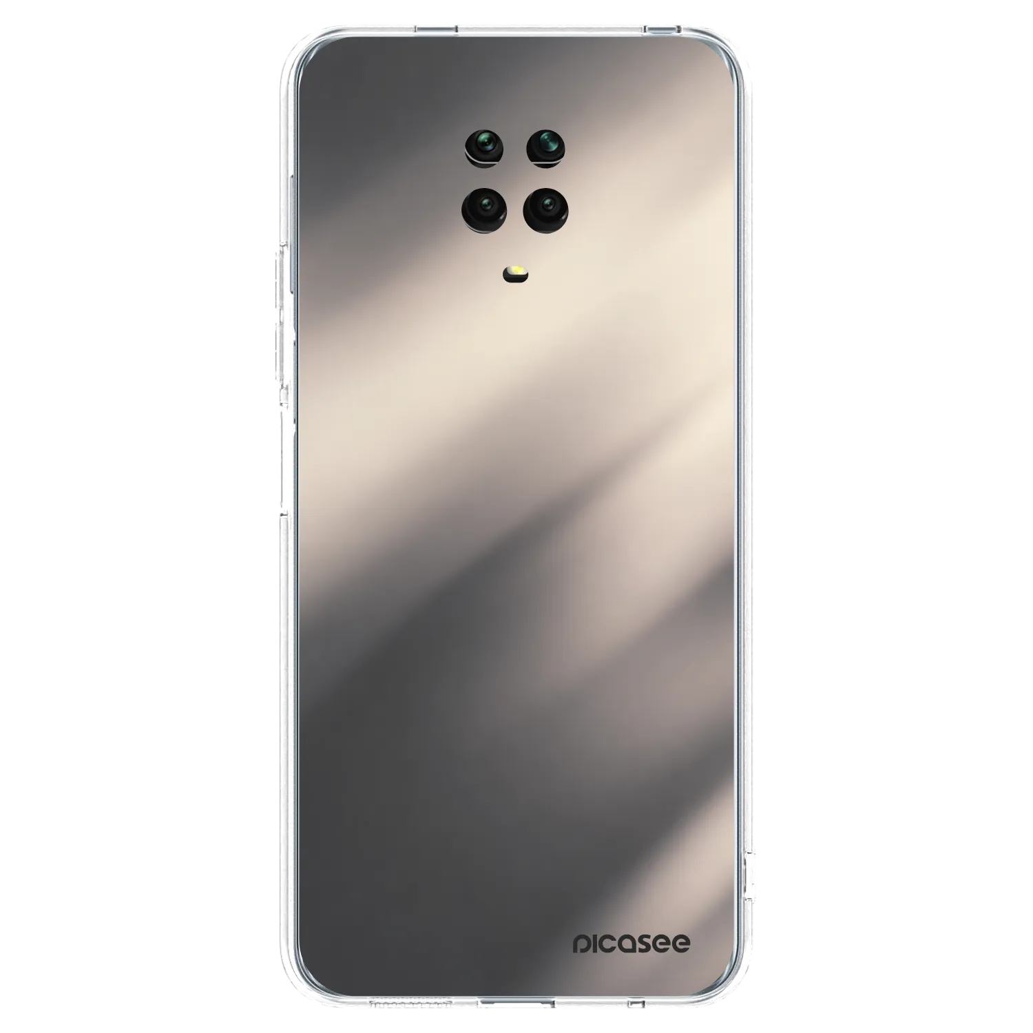 Picasee átlátszó szilikon tok az alábbi mobiltelefonokra Xiaomi Redmi Note 9S - Smoky Beige