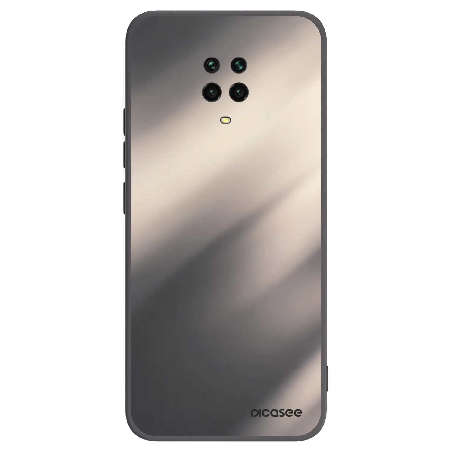 Picasee fekete szilikon tok az alábbi mobiltelefonokra Xiaomi Redmi Note 9S - Smoky Beige
