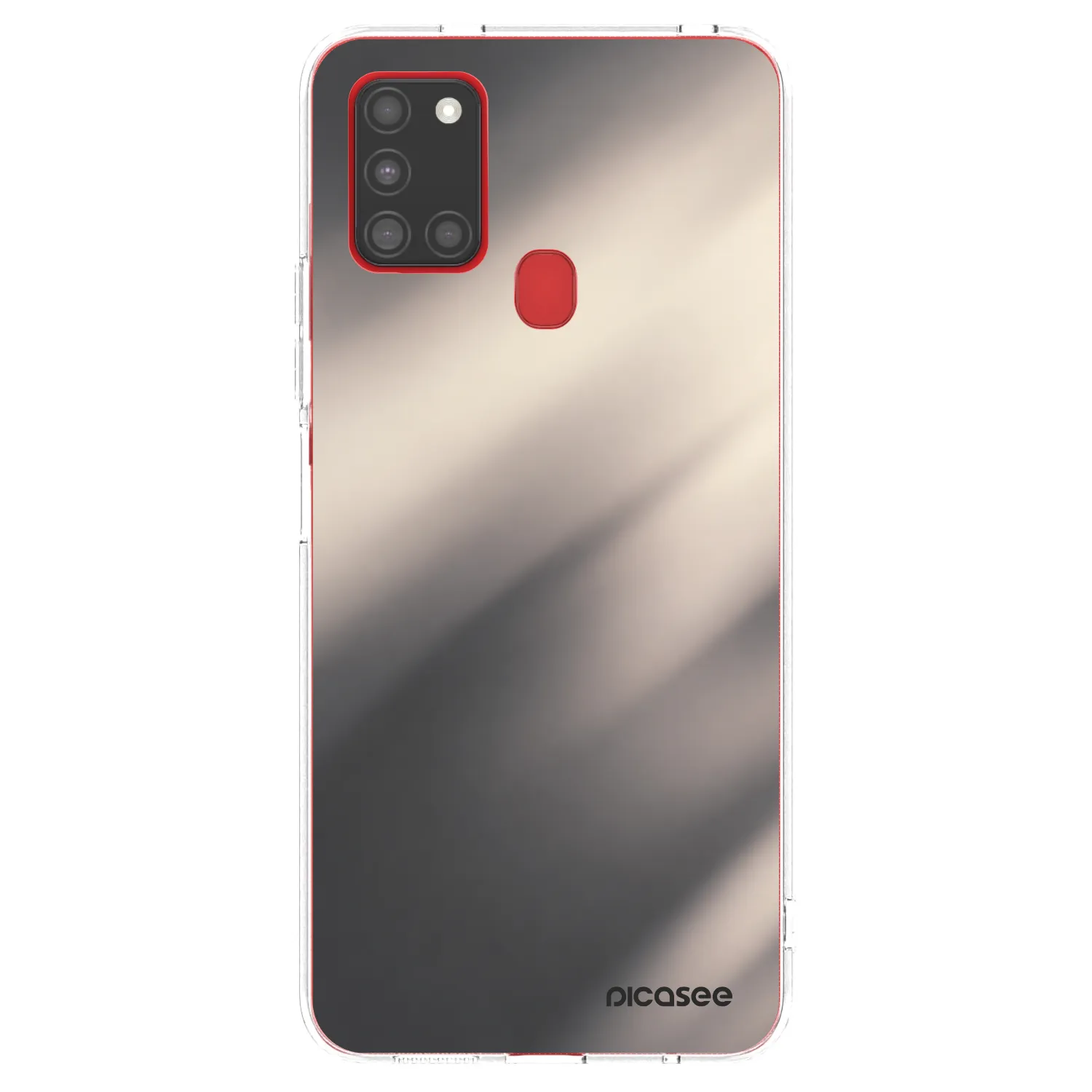 Picasee átlátszó szilikon tok az alábbi mobiltelefonokra Samsung Galaxy A21s - Smoky Beige