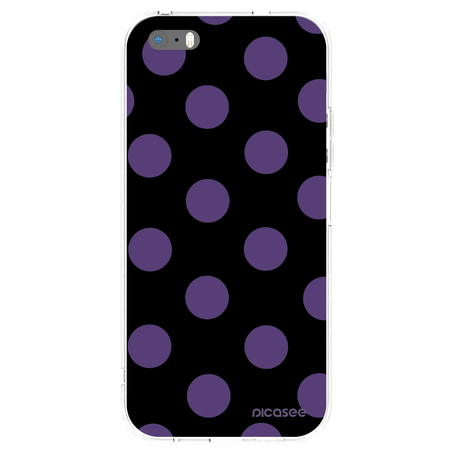 Picasee átlátszó szilikon tok az alábbi mobiltelefonokra Apple iPhone 5/5S/SE - Big flickers