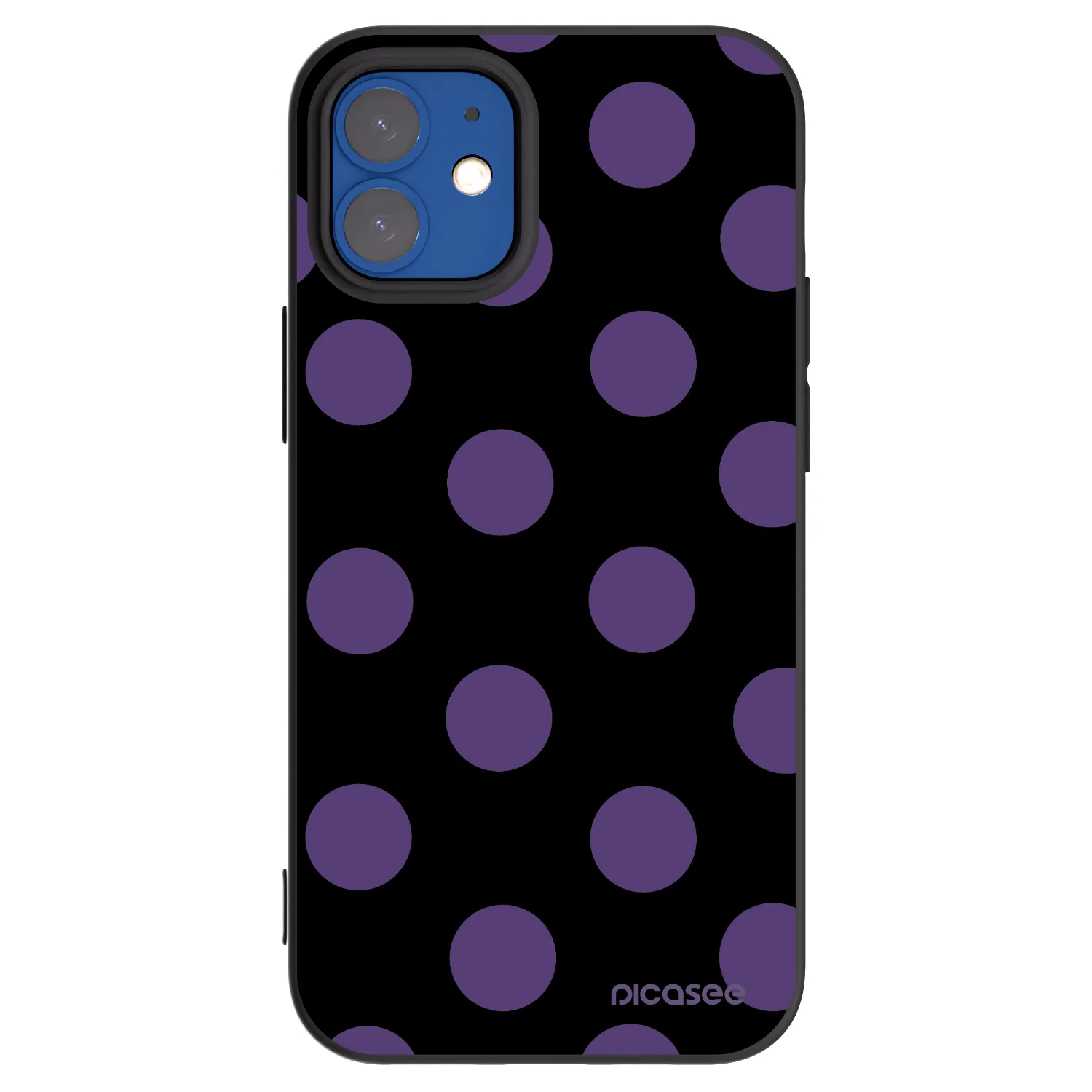 Picasee fekete szilikon tok az alábbi mobiltelefonokra Apple iPhone 12 mini - Big flickers
