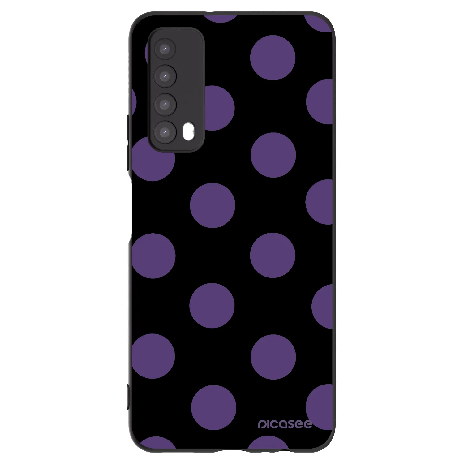 Picasee fekete szilikon tok az alábbi mobiltelefonokra Huawei P Smart 2021 - Big flickers