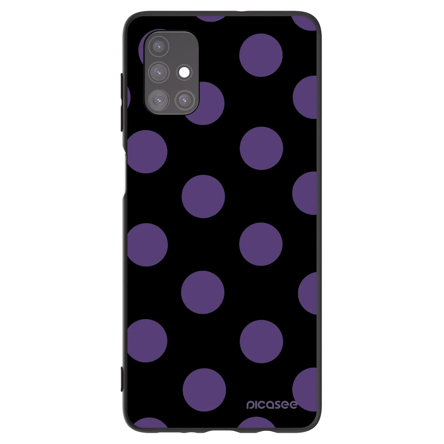Picasee fekete szilikon tok az alábbi mobiltelefonokra Samsung Galaxy M51 M515F - Big flickers
