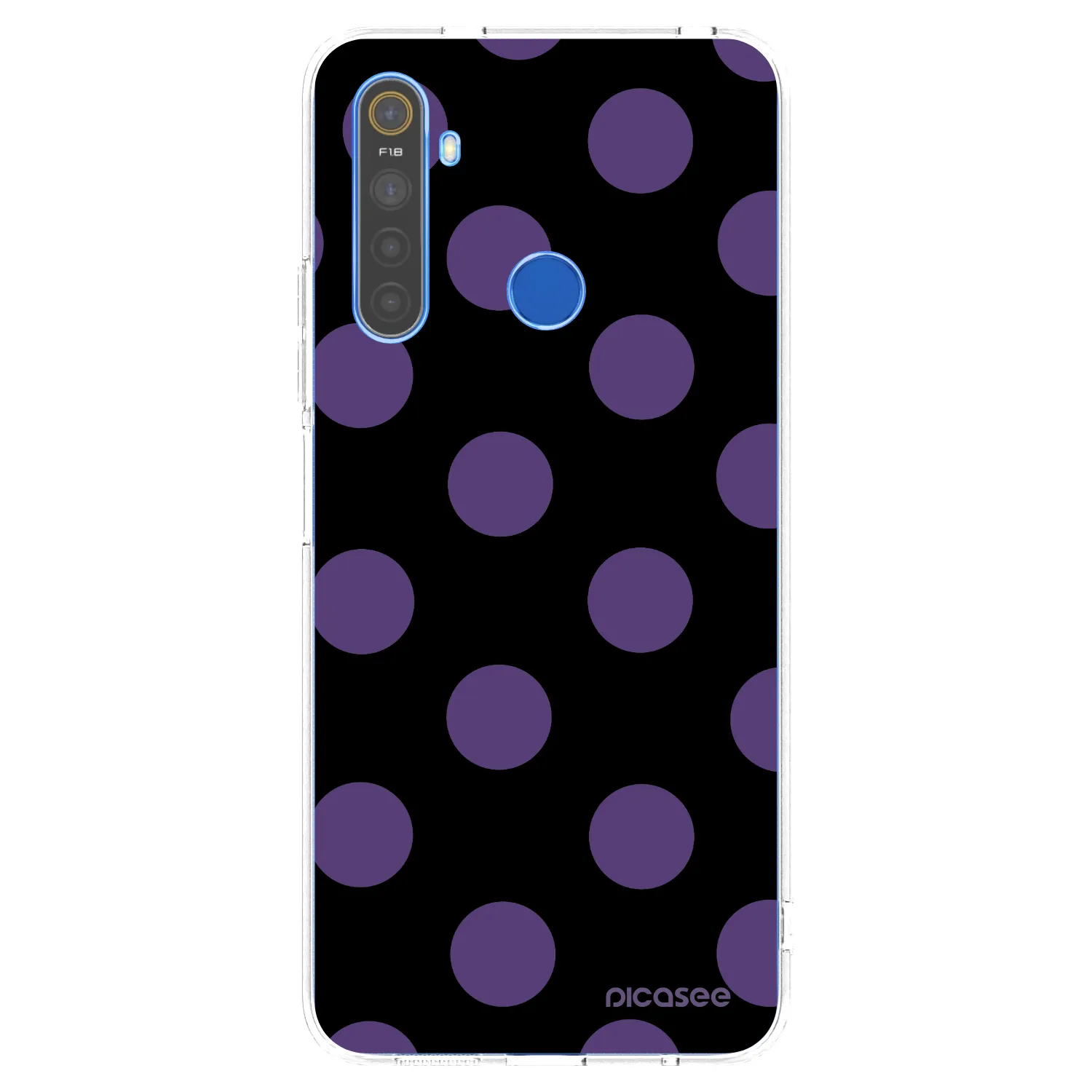 Picasee átlátszó szilikon tok az alábbi mobiltelefonokra Realme 5 - Big flickers