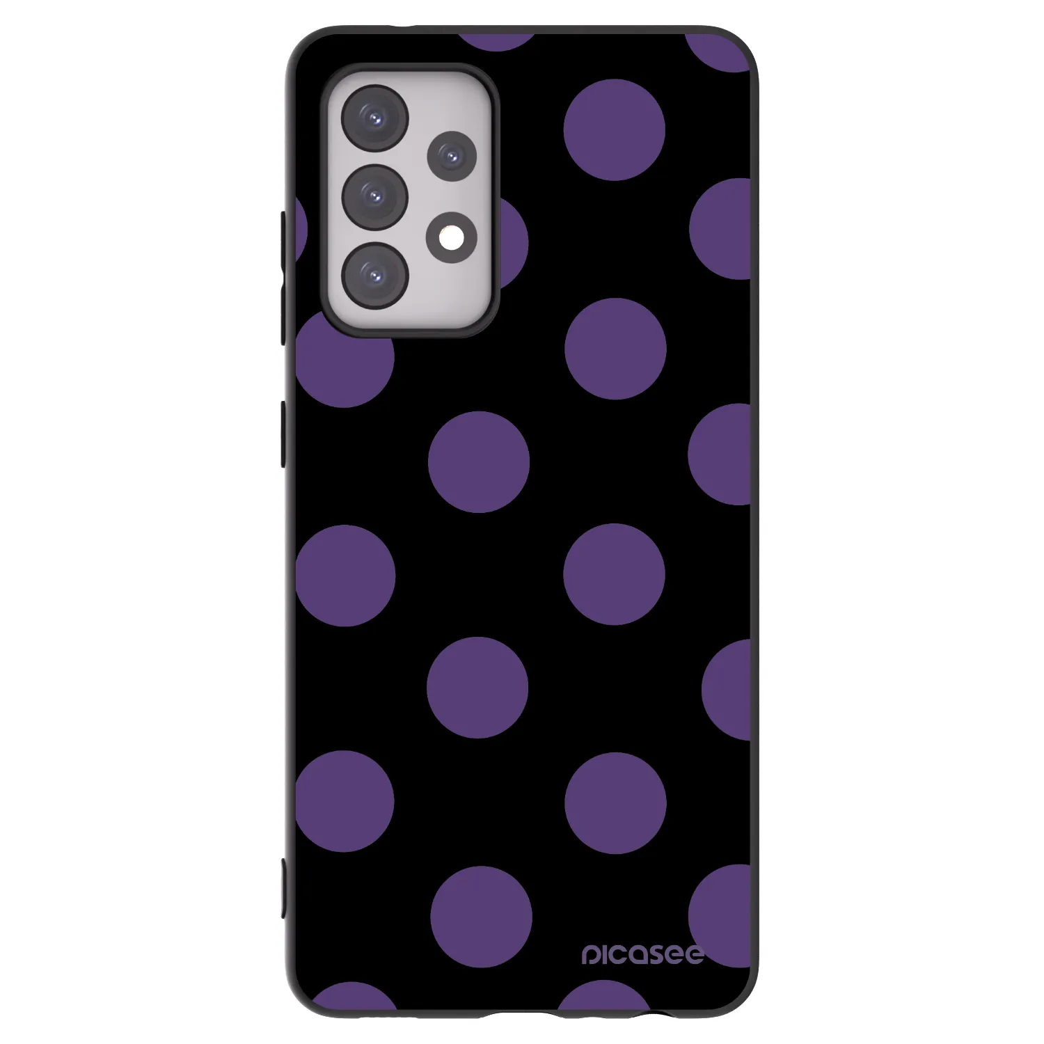 Picasee fekete szilikon tok az alábbi mobiltelefonokra Samsung Galaxy A52 5G A525F - Big flickers