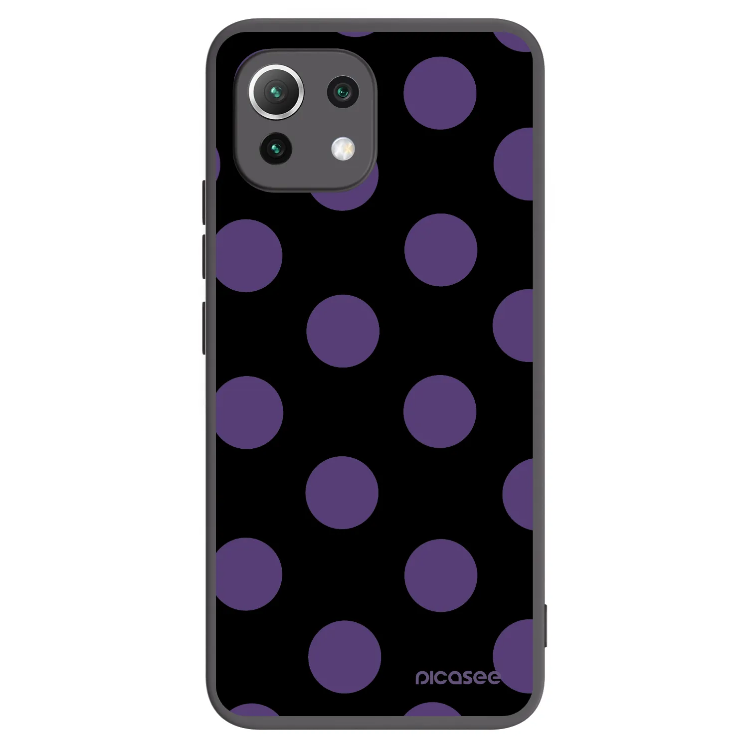 Picasee fekete szilikon tok az alábbi mobiltelefonokra Xiaomi Mi 11 Lite - Big flickers