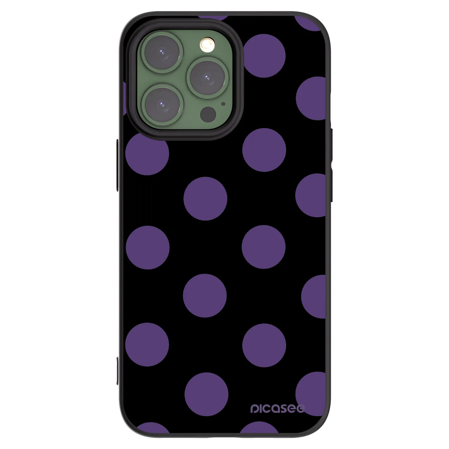 Picasee fekete szilikon tok az alábbi mobiltelefonokra Apple iPhone 13 Pro - Big flickers