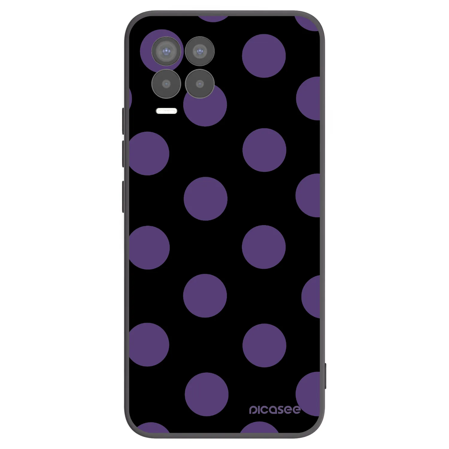 Picasee fekete szilikon tok az alábbi mobiltelefonokra Realme 8 Pro - Big flickers