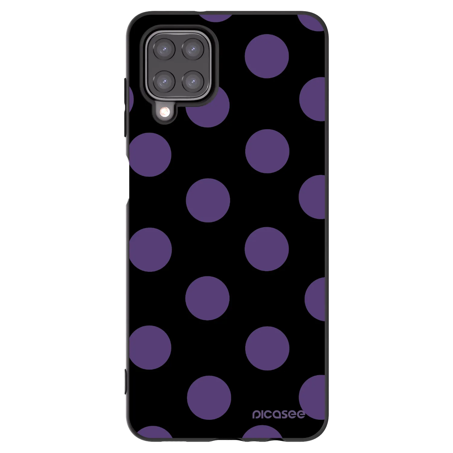 Picasee fekete szilikon tok az alábbi mobiltelefonokra Samsung Galaxy M12 M127F - Big flickers