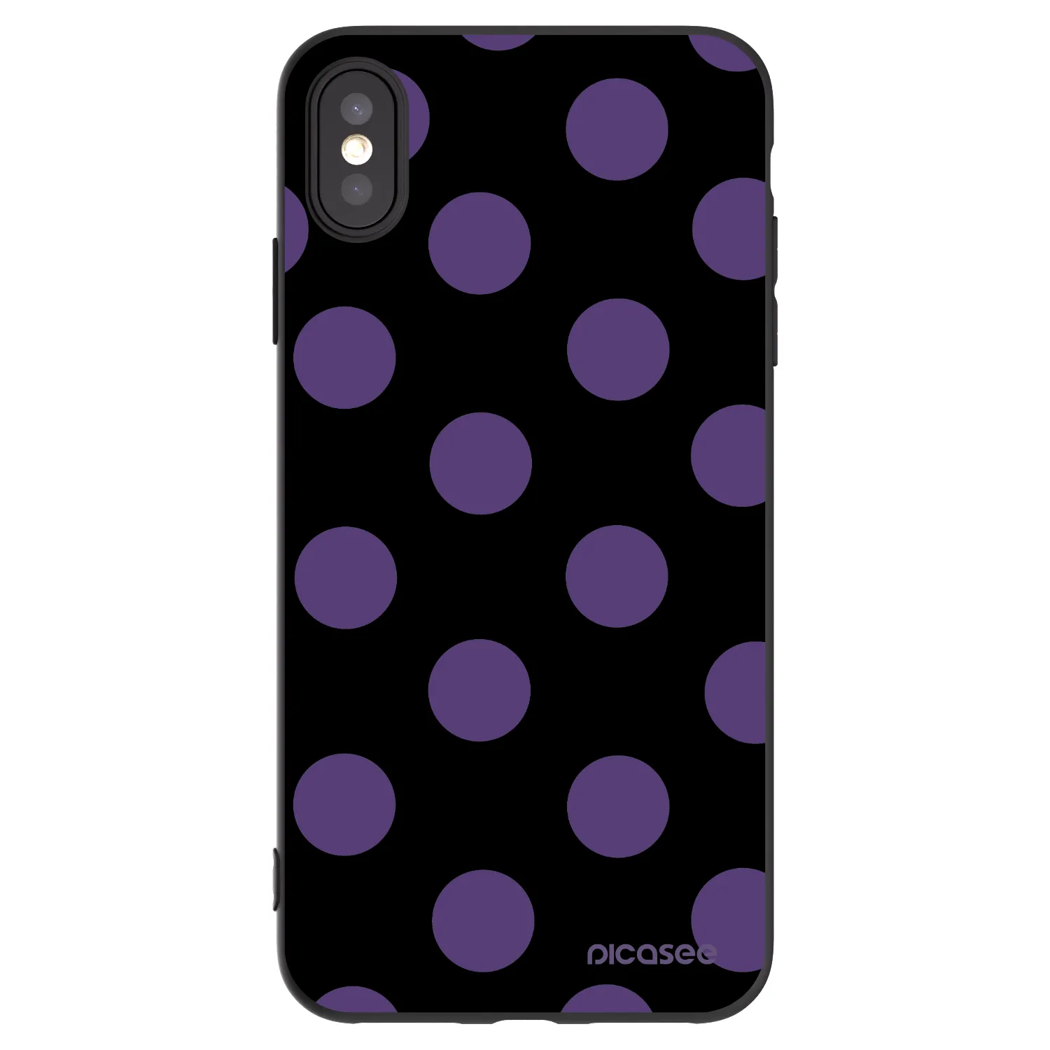 Picasee fekete szilikon tok az alábbi mobiltelefonokra Apple iPhone XS Max - Big flickers