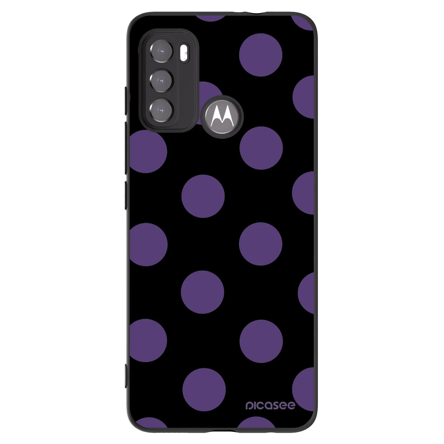 Picasee fekete szilikon tok az alábbi mobiltelefonokra Motorola Moto G60 - Big flickers