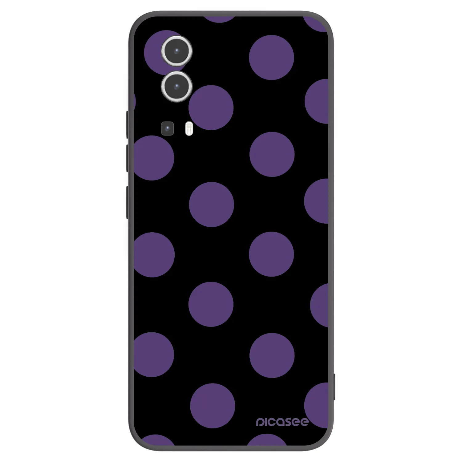Picasee fekete szilikon tok az alábbi mobiltelefonokra Vivo Y72 5G - Big flickers