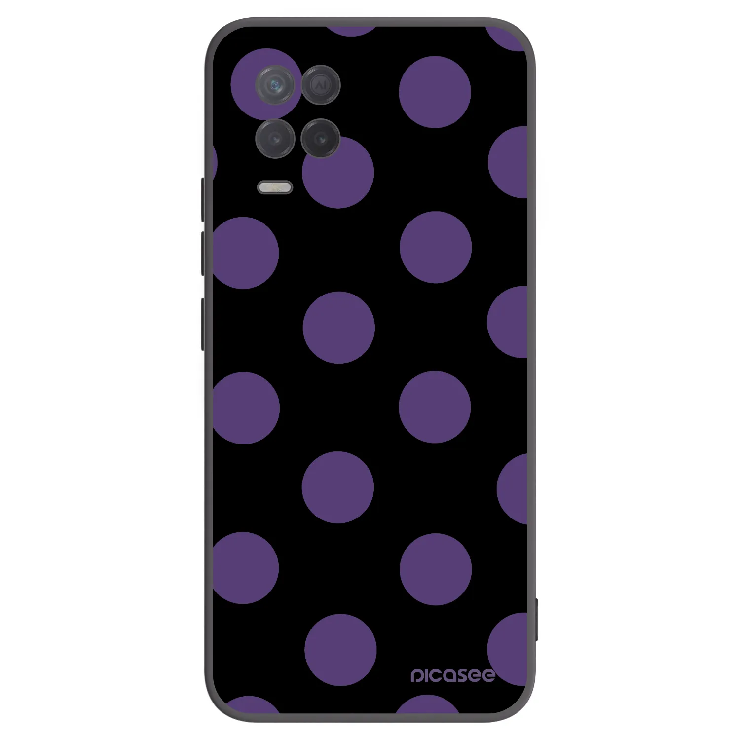 Picasee fekete szilikon tok az alábbi mobiltelefonokra Realme 8 5G - Big flickers