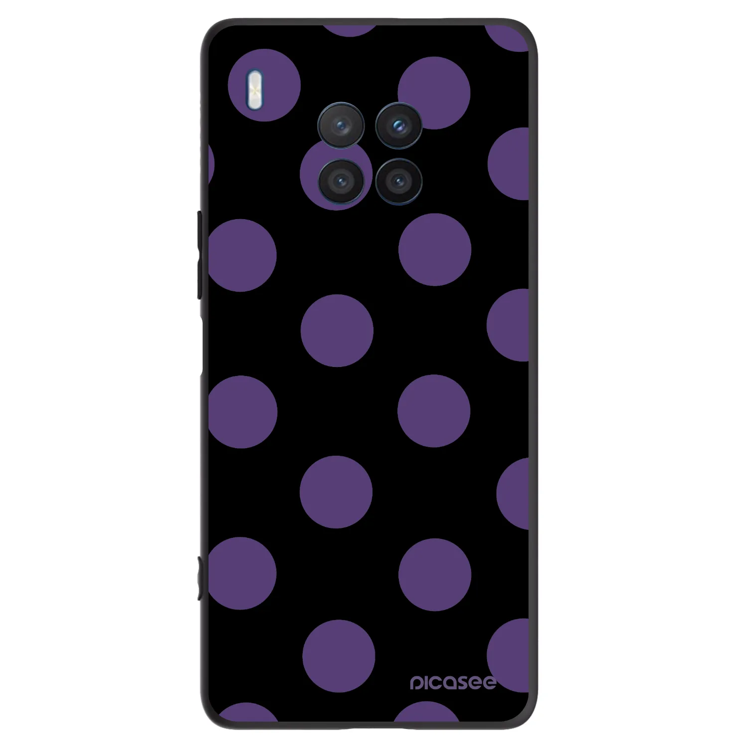 Picasee fekete szilikon tok az alábbi mobiltelefonokra Honor 50 Lite - Big flickers