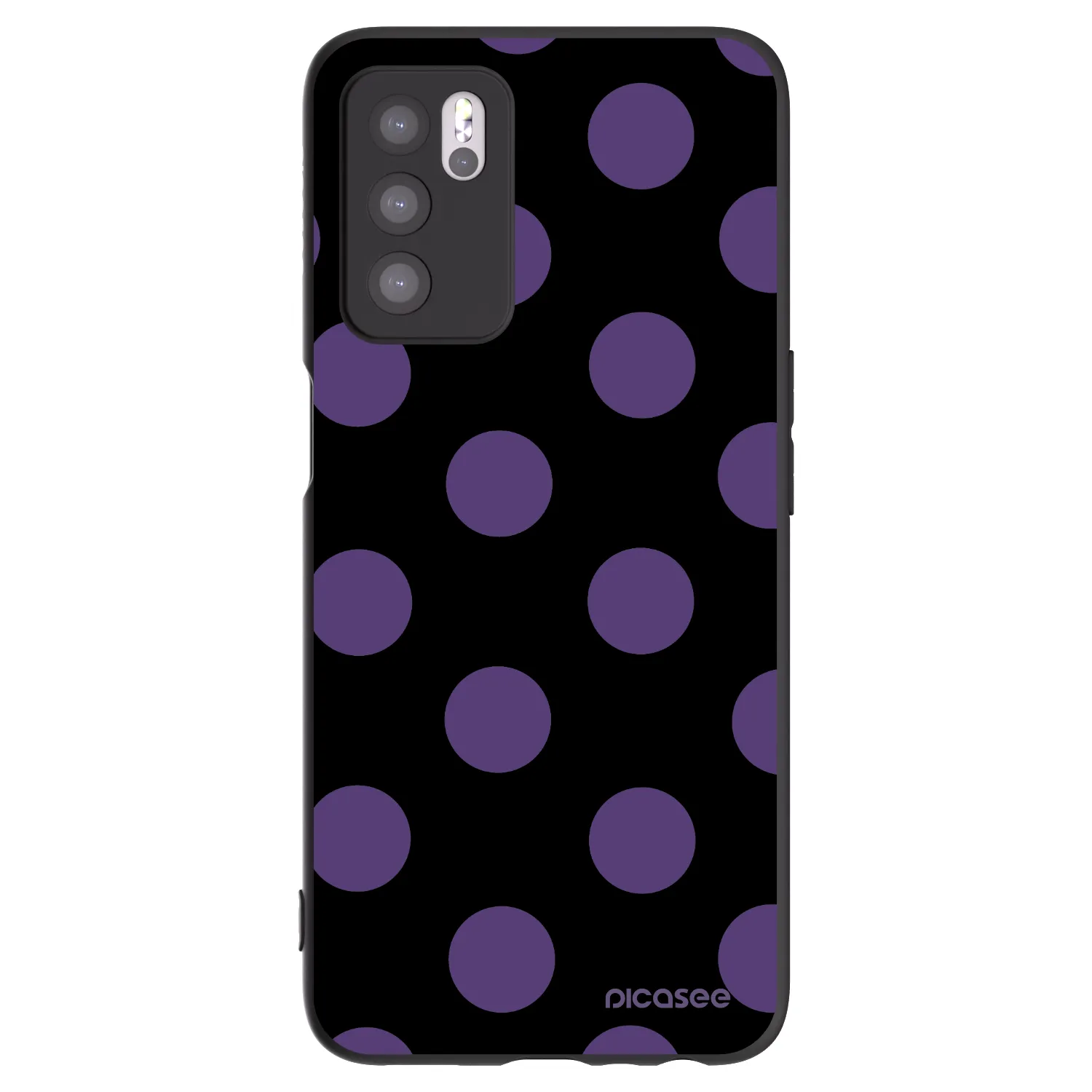 Picasee fekete szilikon tok az alábbi mobiltelefonokra OPPO A16s - Big flickers