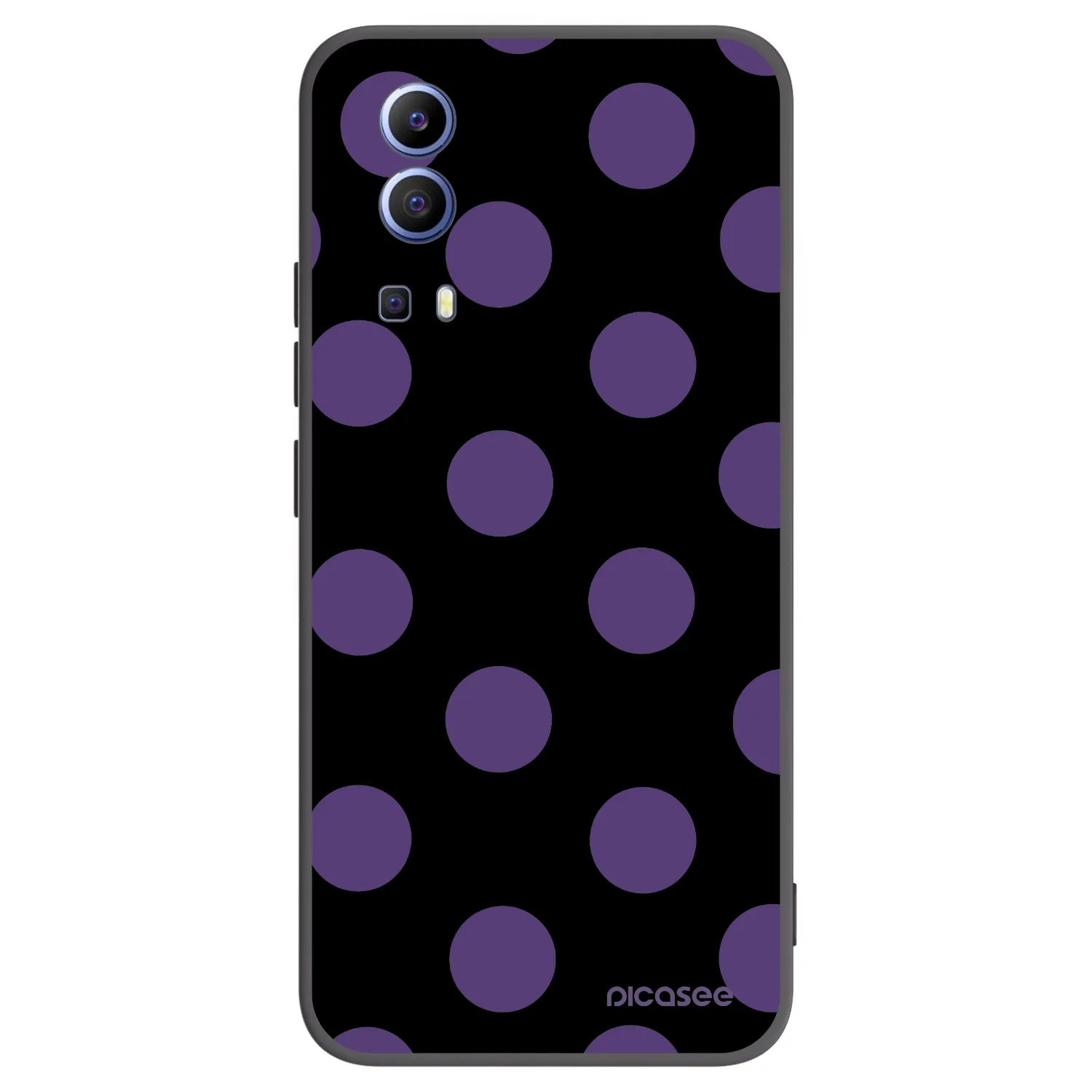 Picasee fekete szilikon tok az alábbi mobiltelefonokra Vivo Y52 5G - Big flickers
