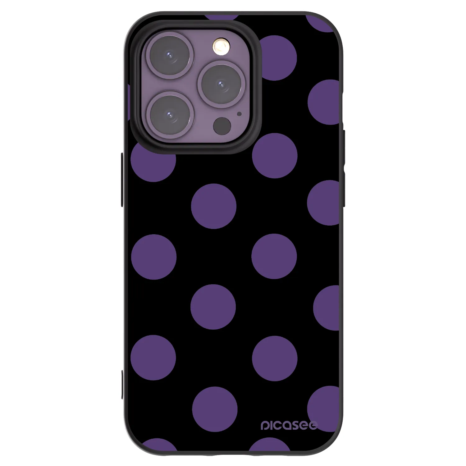 Picasee fekete szilikon tok az alábbi mobiltelefonokra Apple iPhone 14 Pro - Big flickers